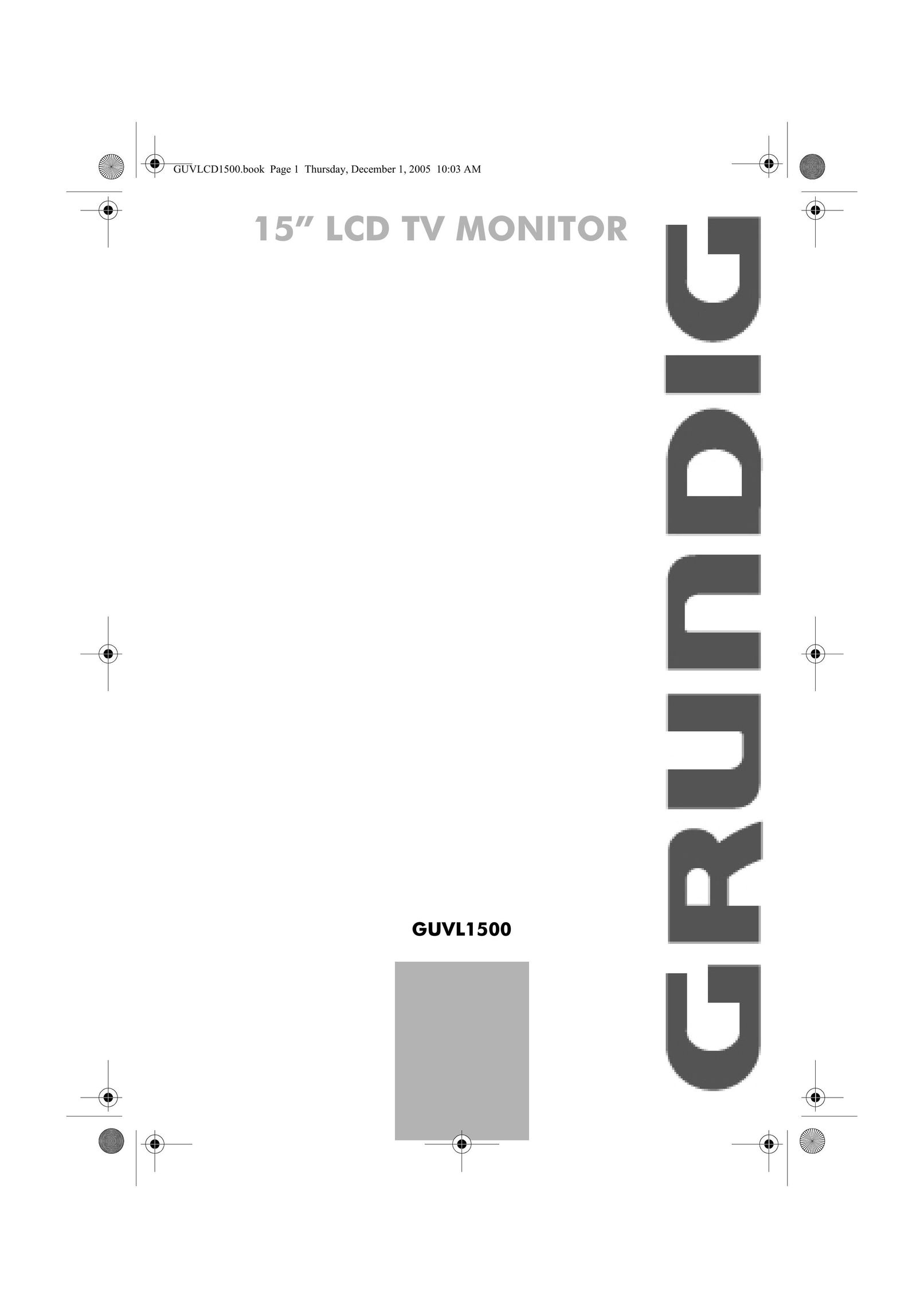 Grundig GUVL1500 Computer Monitor User Manual
