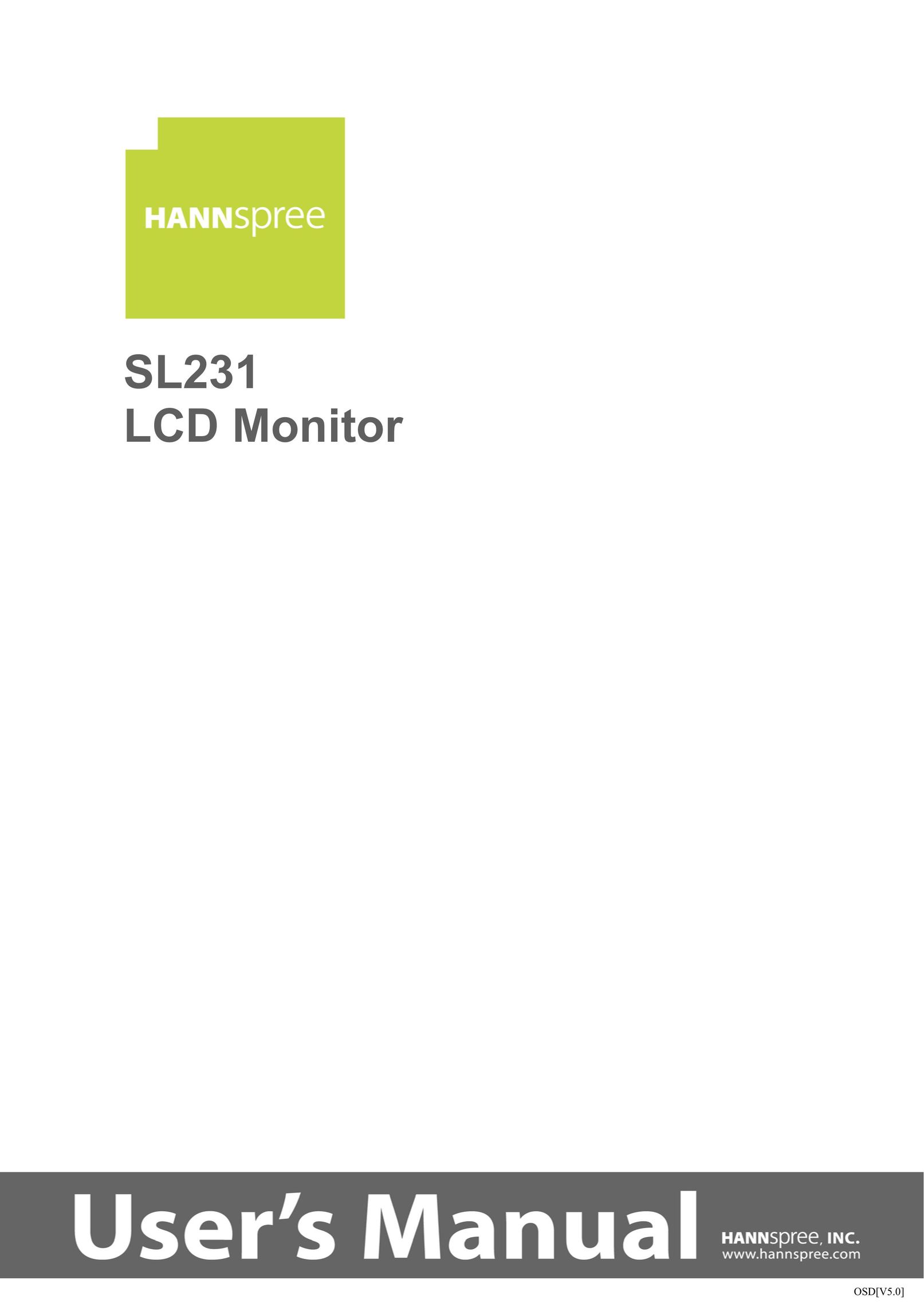 HANNspree SL231 Computer Monitor User Manual