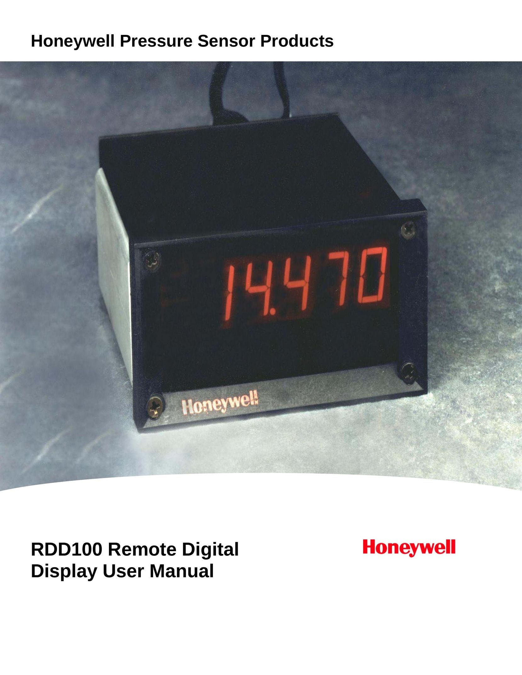 Honeywell RDD100 Computer Monitor User Manual