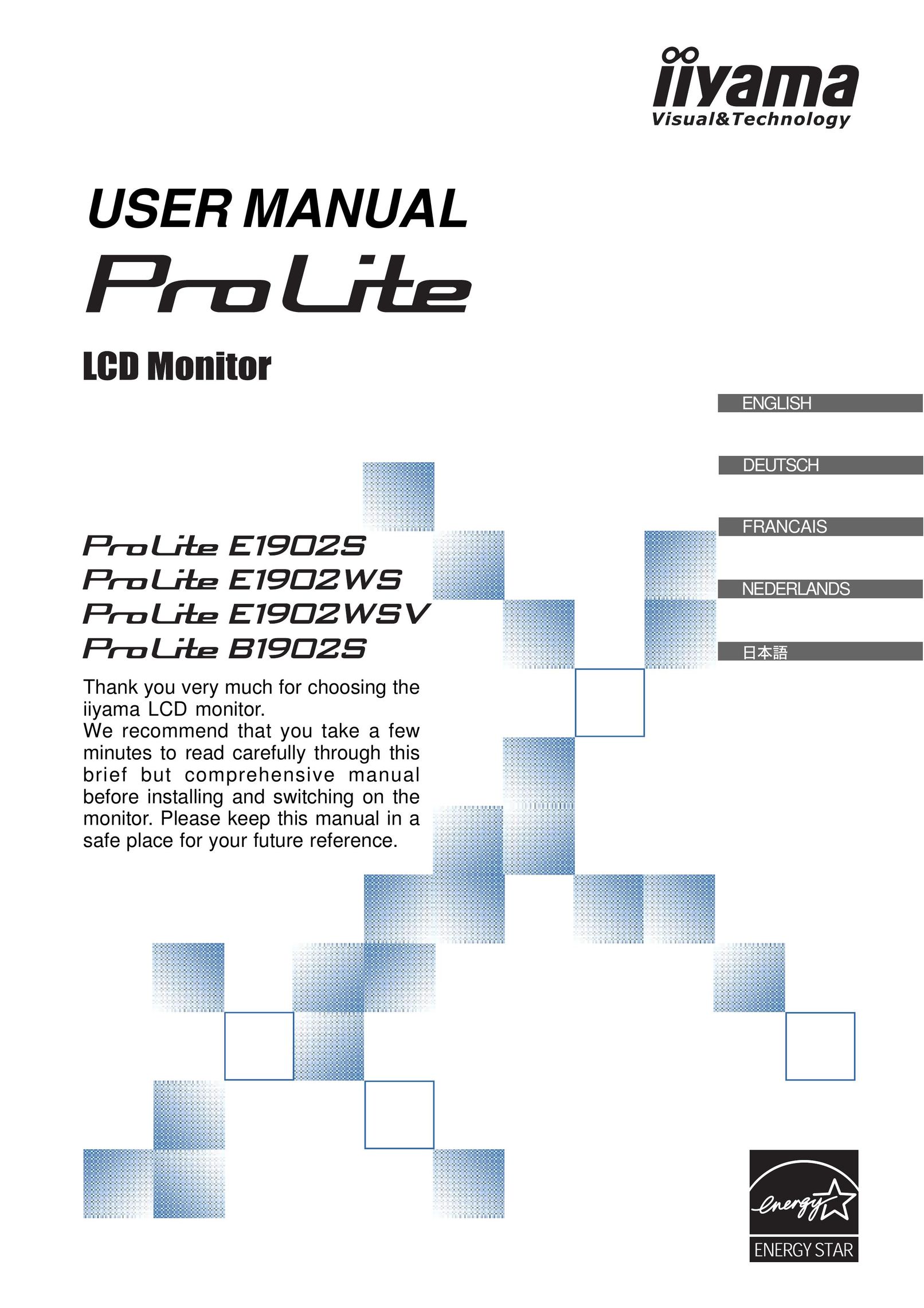 Iiyama E1902S Computer Monitor User Manual