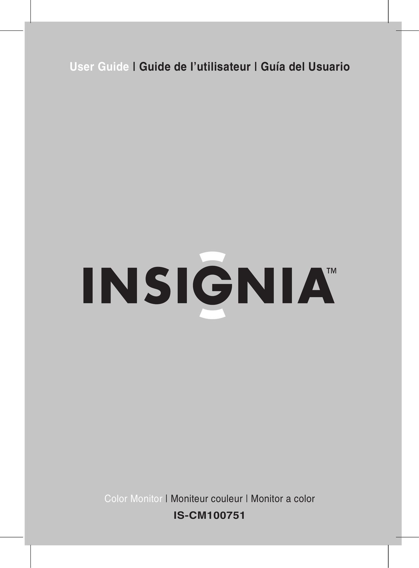 Insignia IS-CM100751 Computer Monitor User Manual