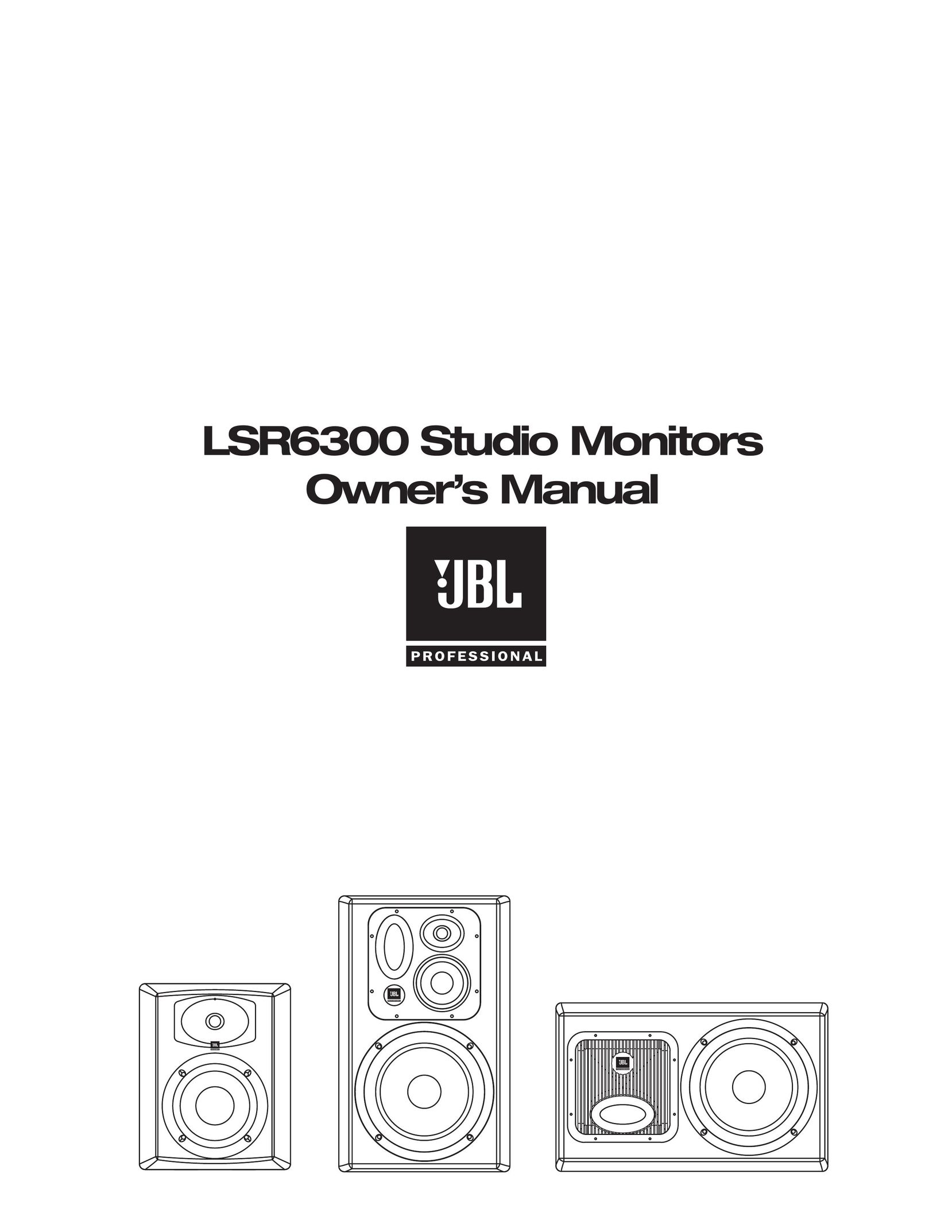 JBL LSR6300 Computer Monitor User Manual