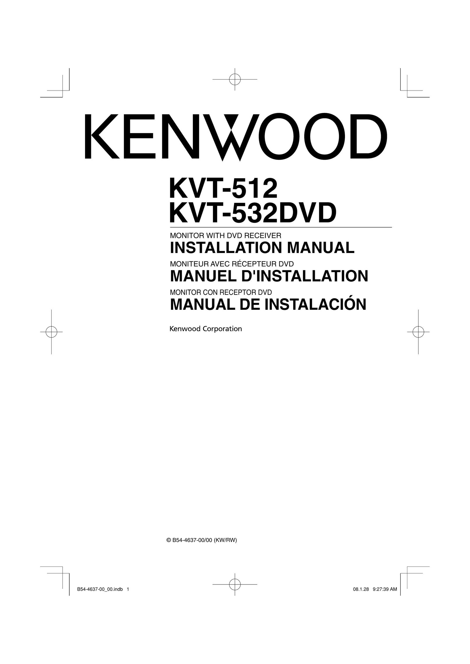 Kenwood KVT-532 Computer Monitor User Manual
