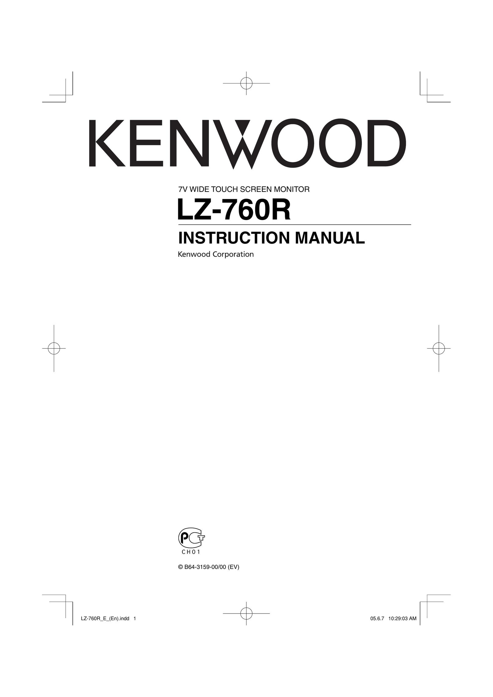 Kenwood LZ-760R Computer Monitor User Manual
