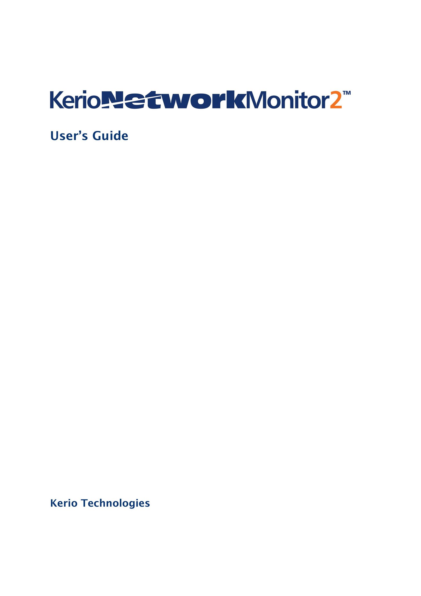 Kerio Tech Network Monitor Computer Monitor User Manual