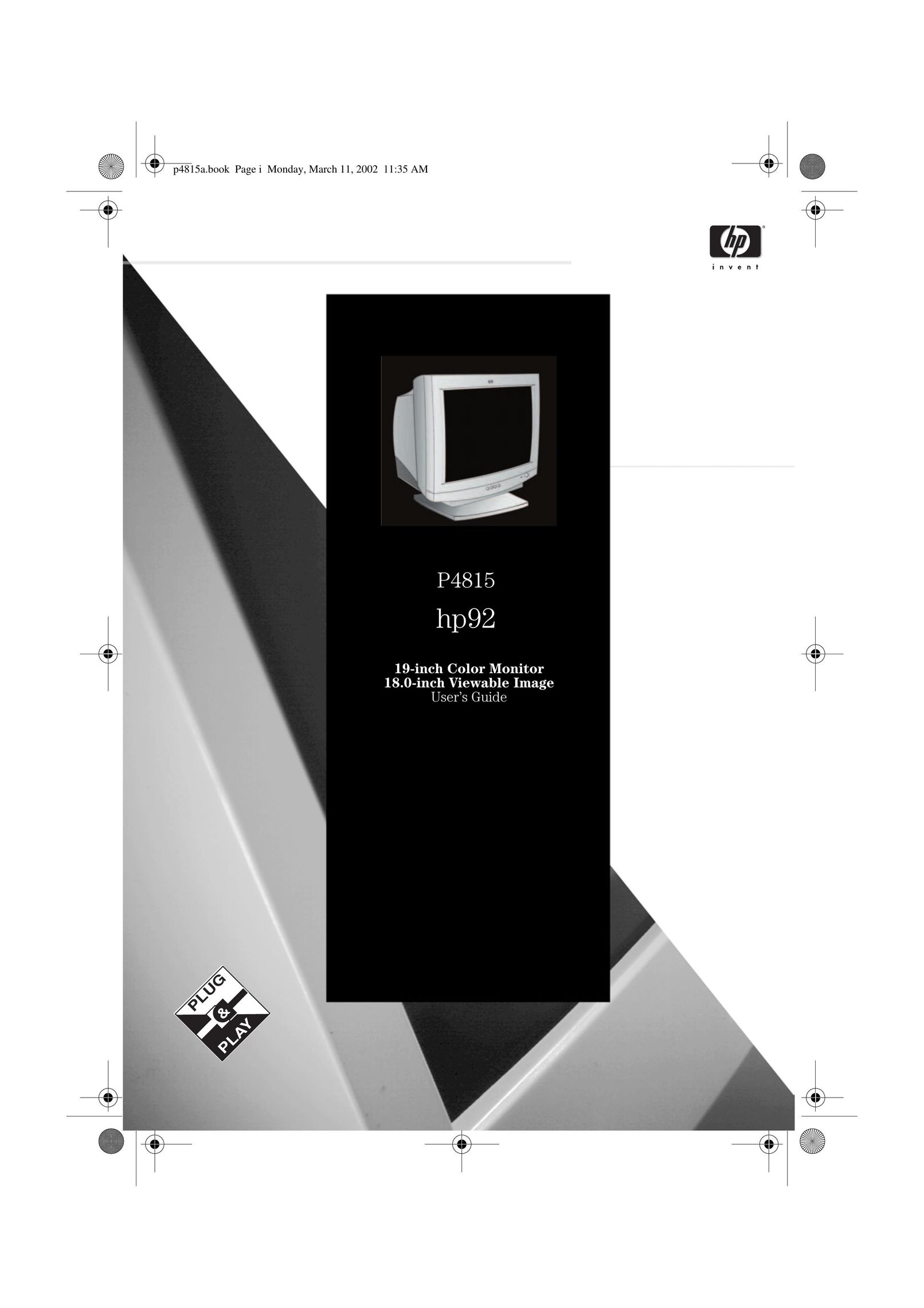 Leupold HP92 Computer Monitor User Manual