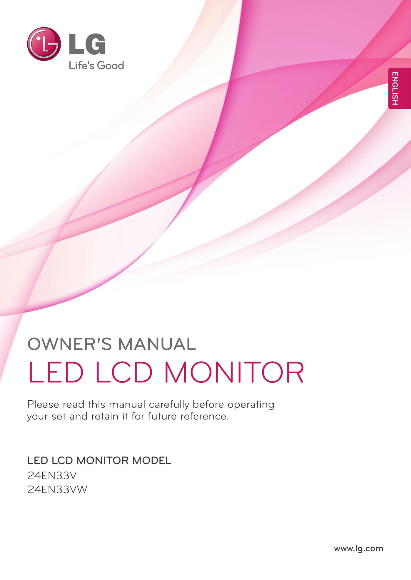 LG Electronics 24EN33V Computer Monitor User Manual