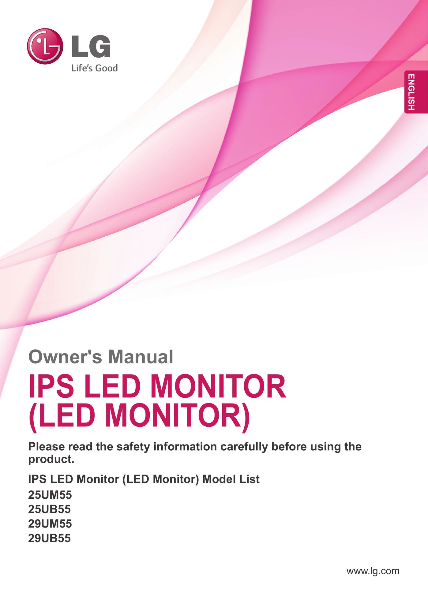 LG Electronics 25UB55 Computer Monitor User Manual