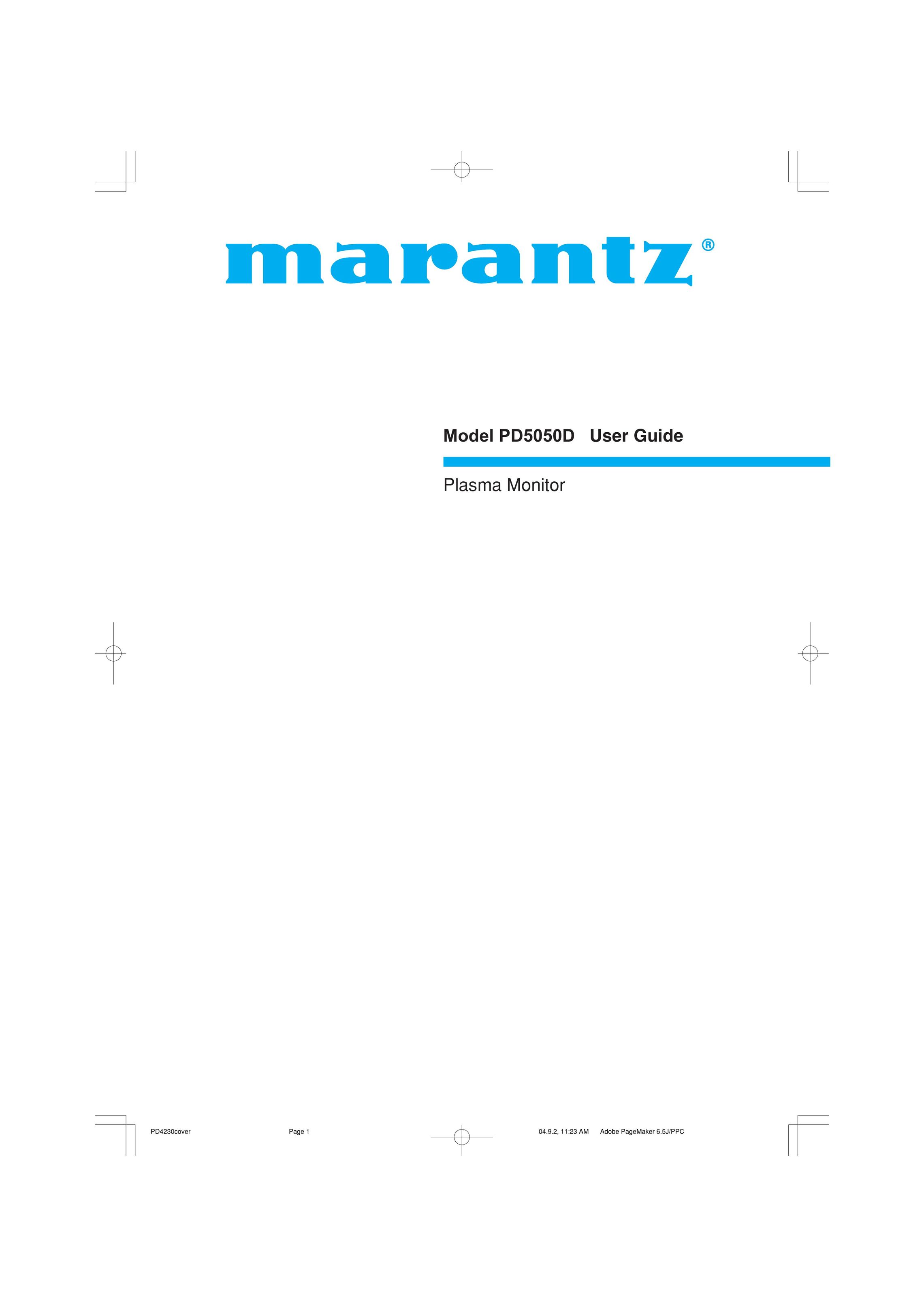 Marantz PD5050D Computer Monitor User Manual