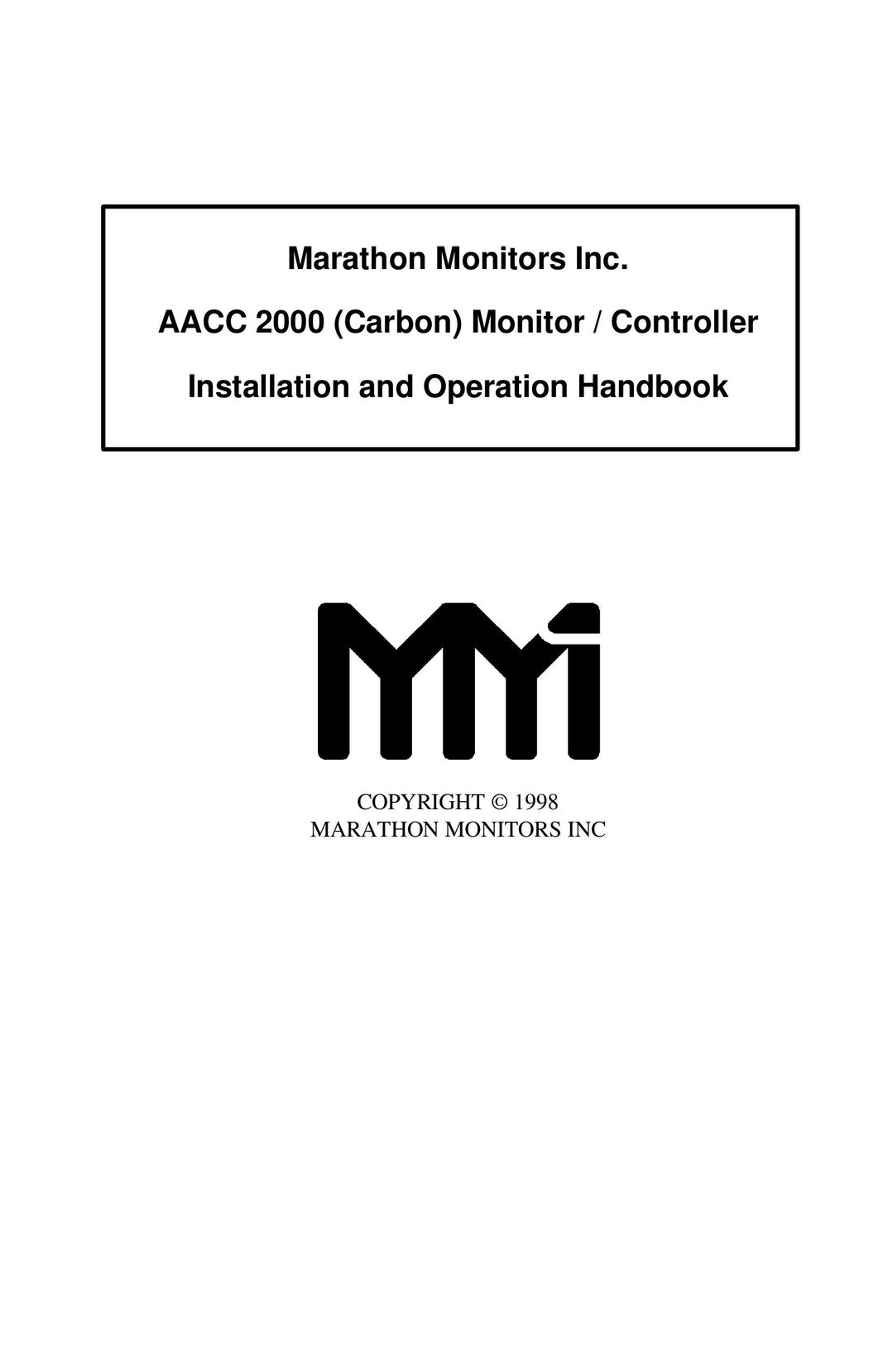 Marathon Computer AACC 2000 Computer Monitor User Manual