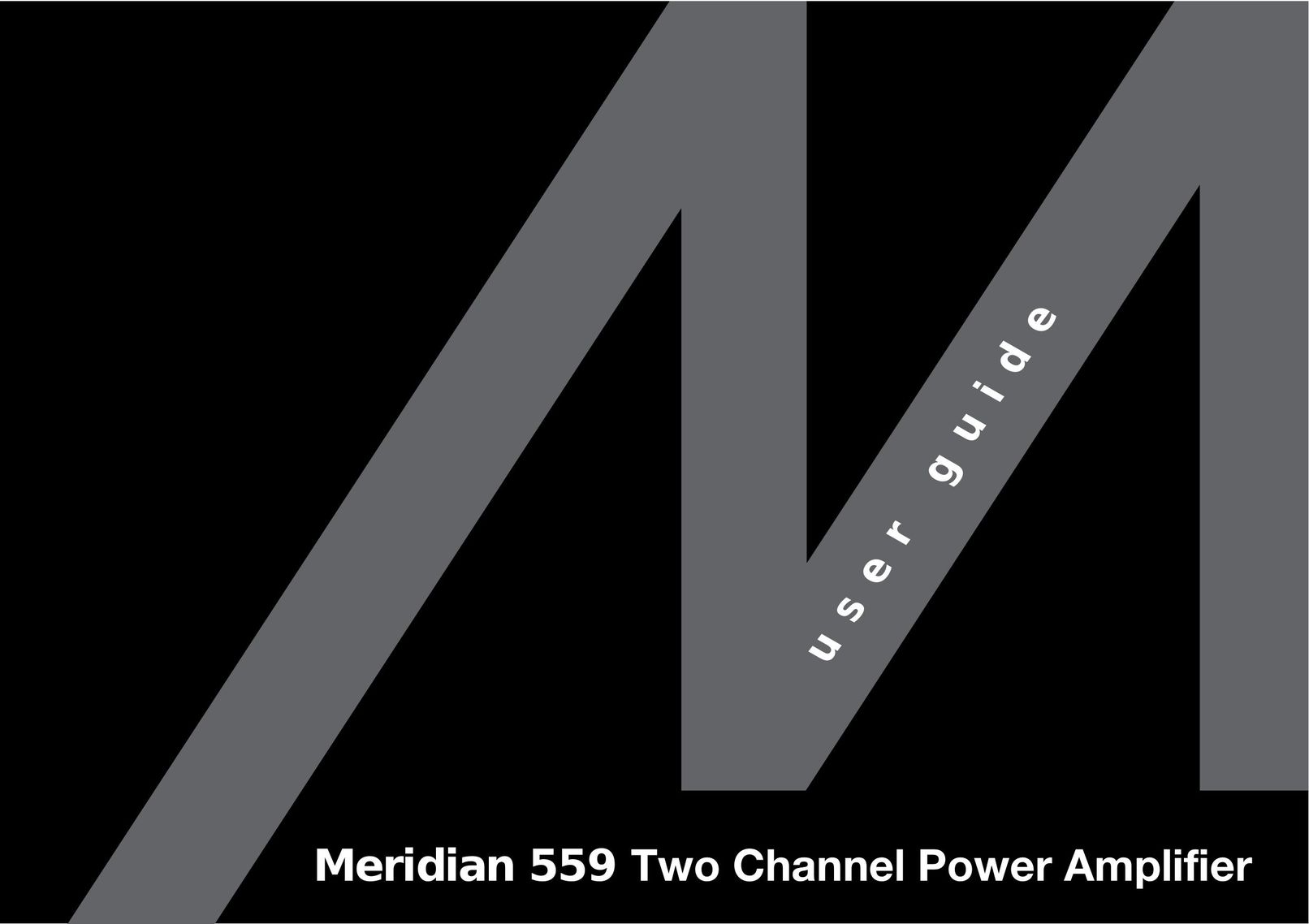 Meridian Audio 559 Computer Monitor User Manual