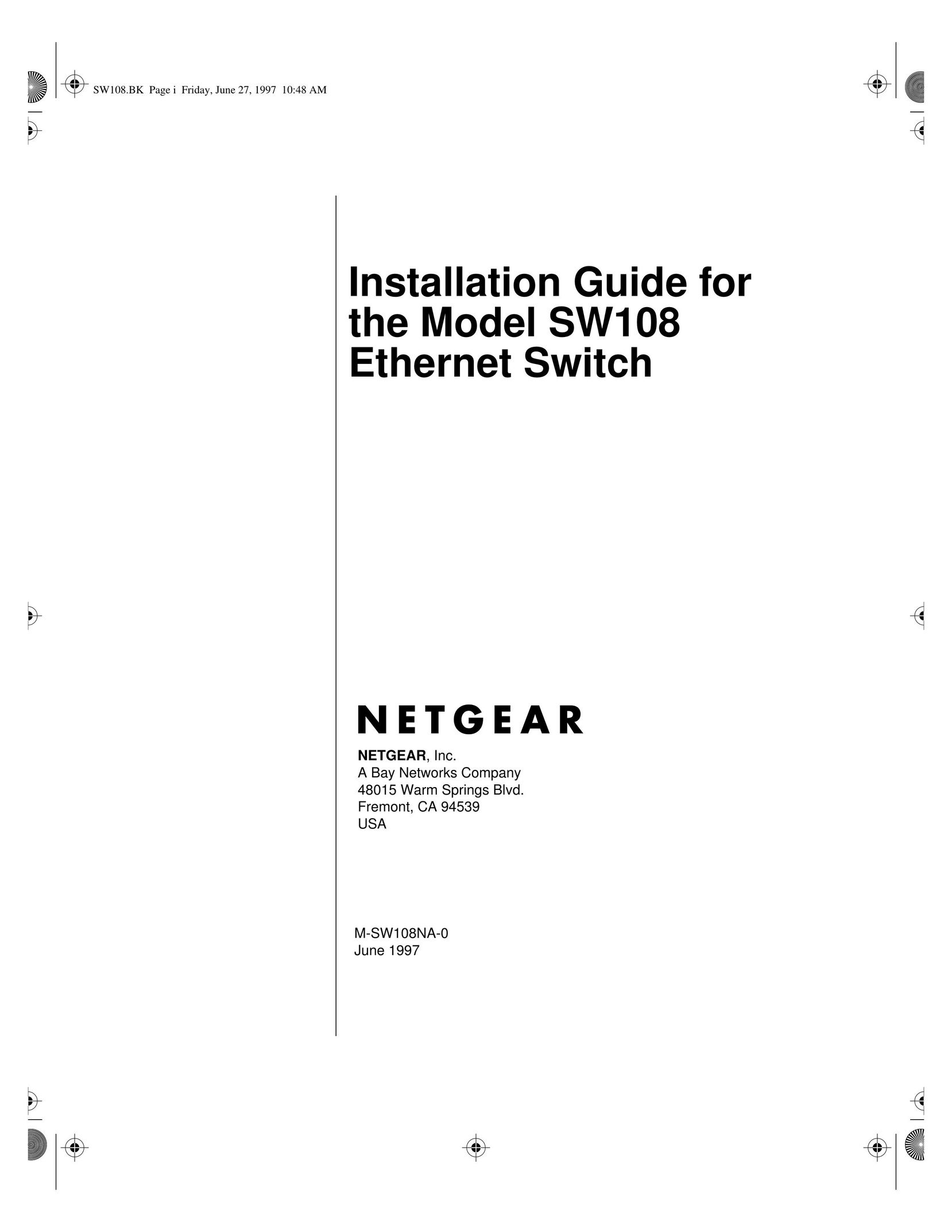 NETGEAR SW108 Computer Monitor User Manual