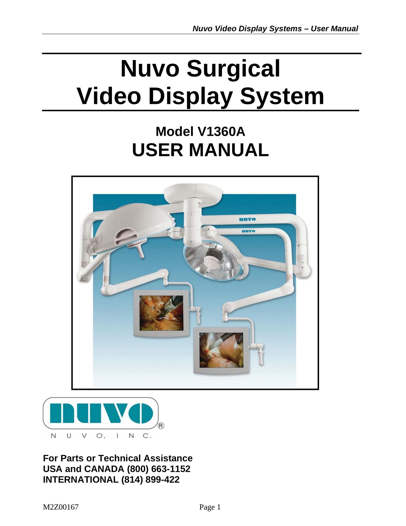 Nuvo V1360A Computer Monitor User Manual