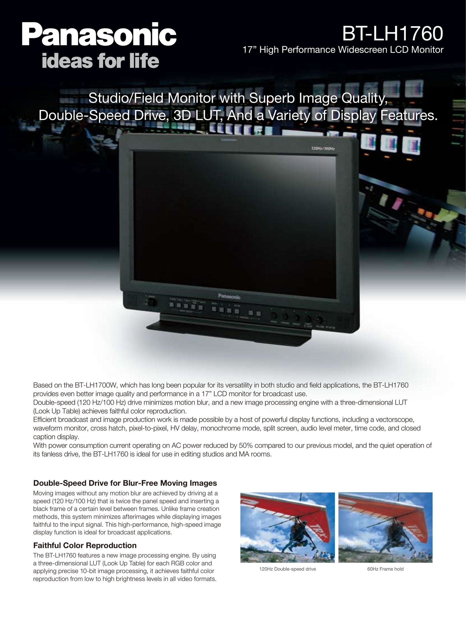 Panasonic BT-LH1760 Computer Monitor User Manual
