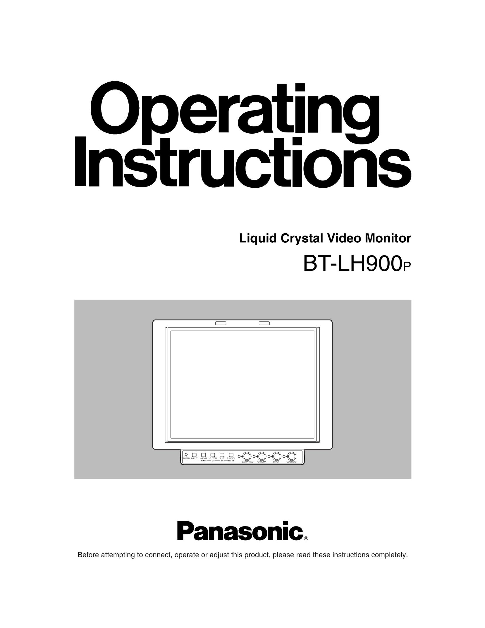 Panasonic BT-LH900P Computer Monitor User Manual