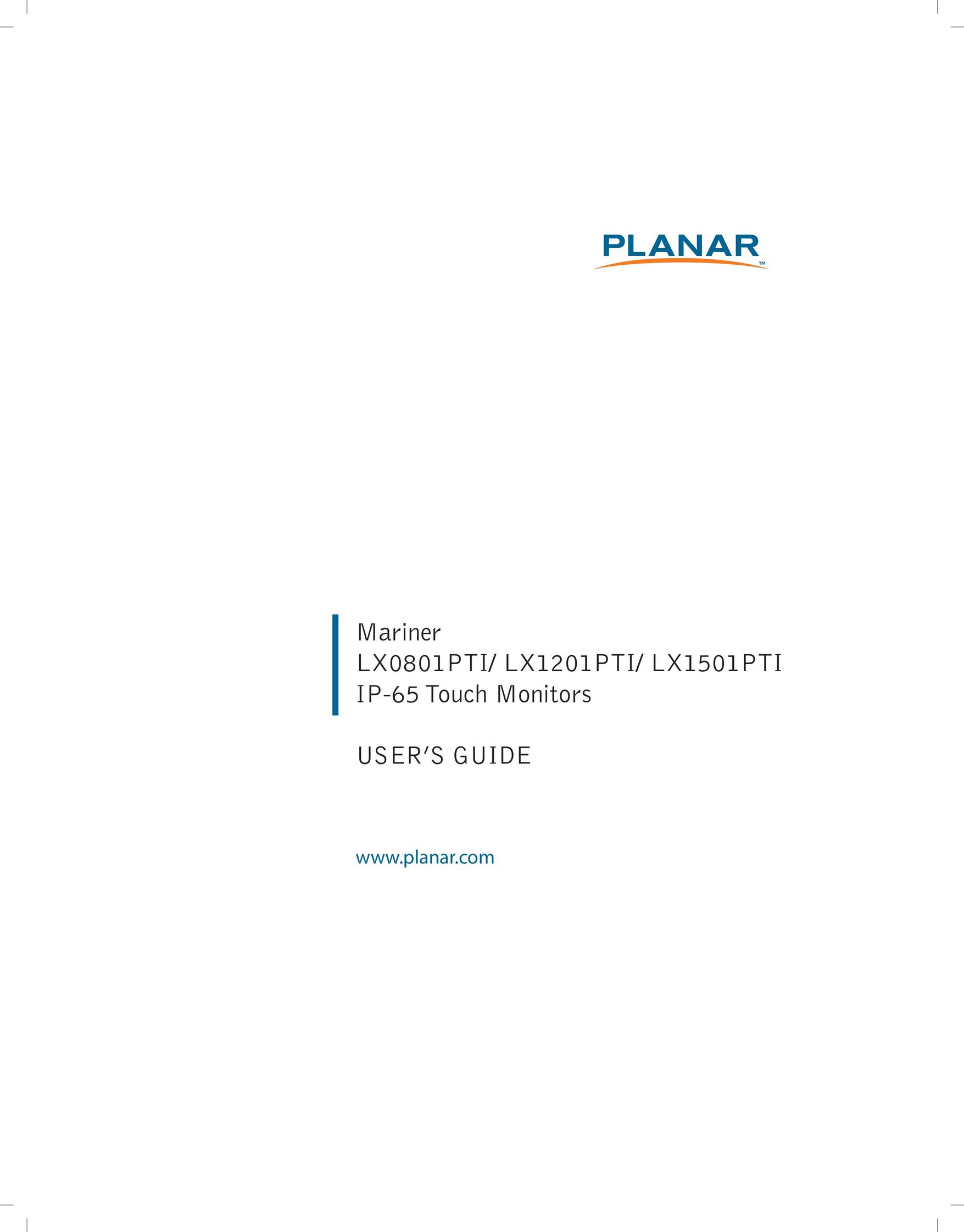 Planar LX0801PTI Computer Monitor User Manual