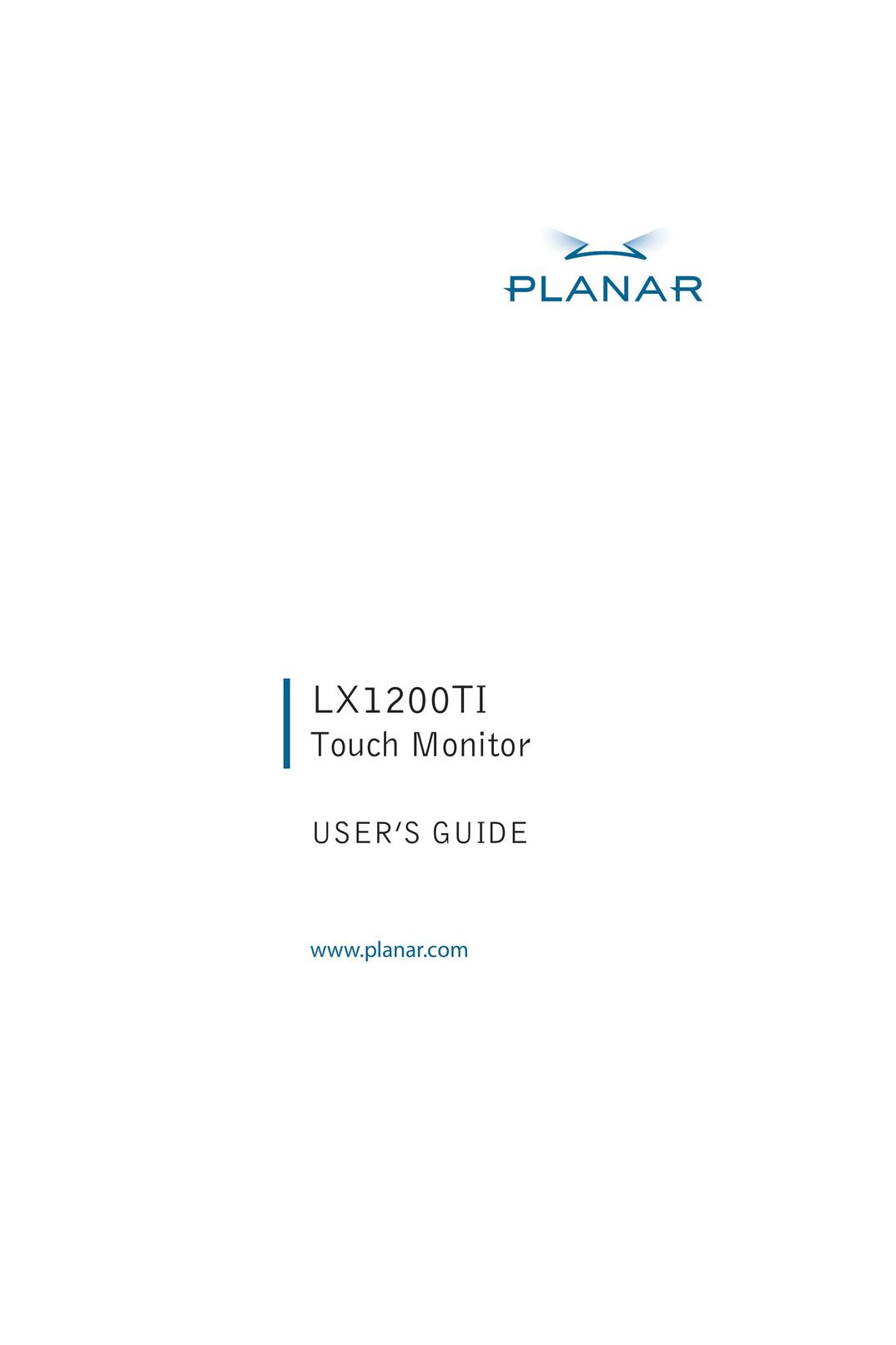 Planar LX1200TI Computer Monitor User Manual