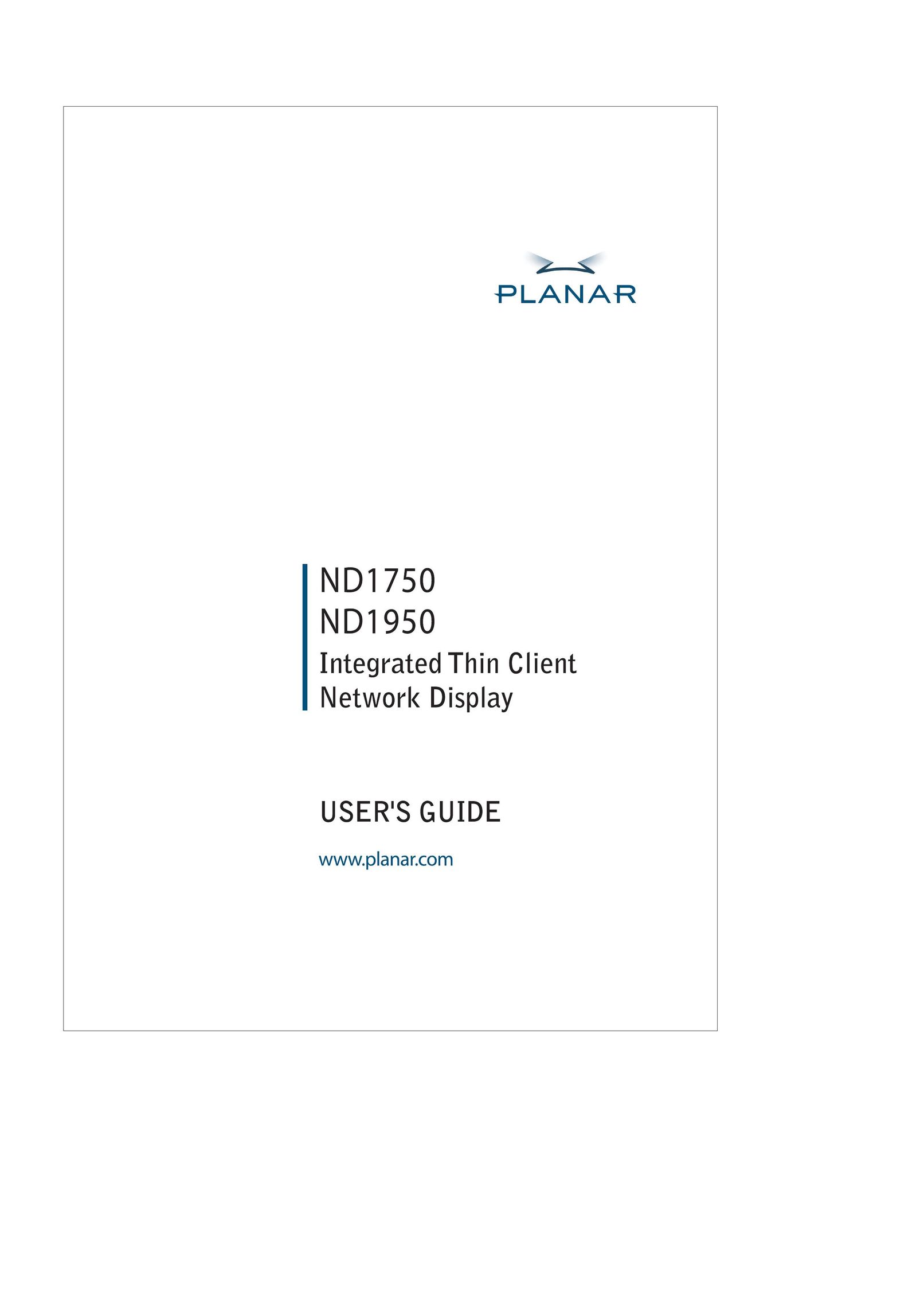 Planar ND1750 Computer Monitor User Manual