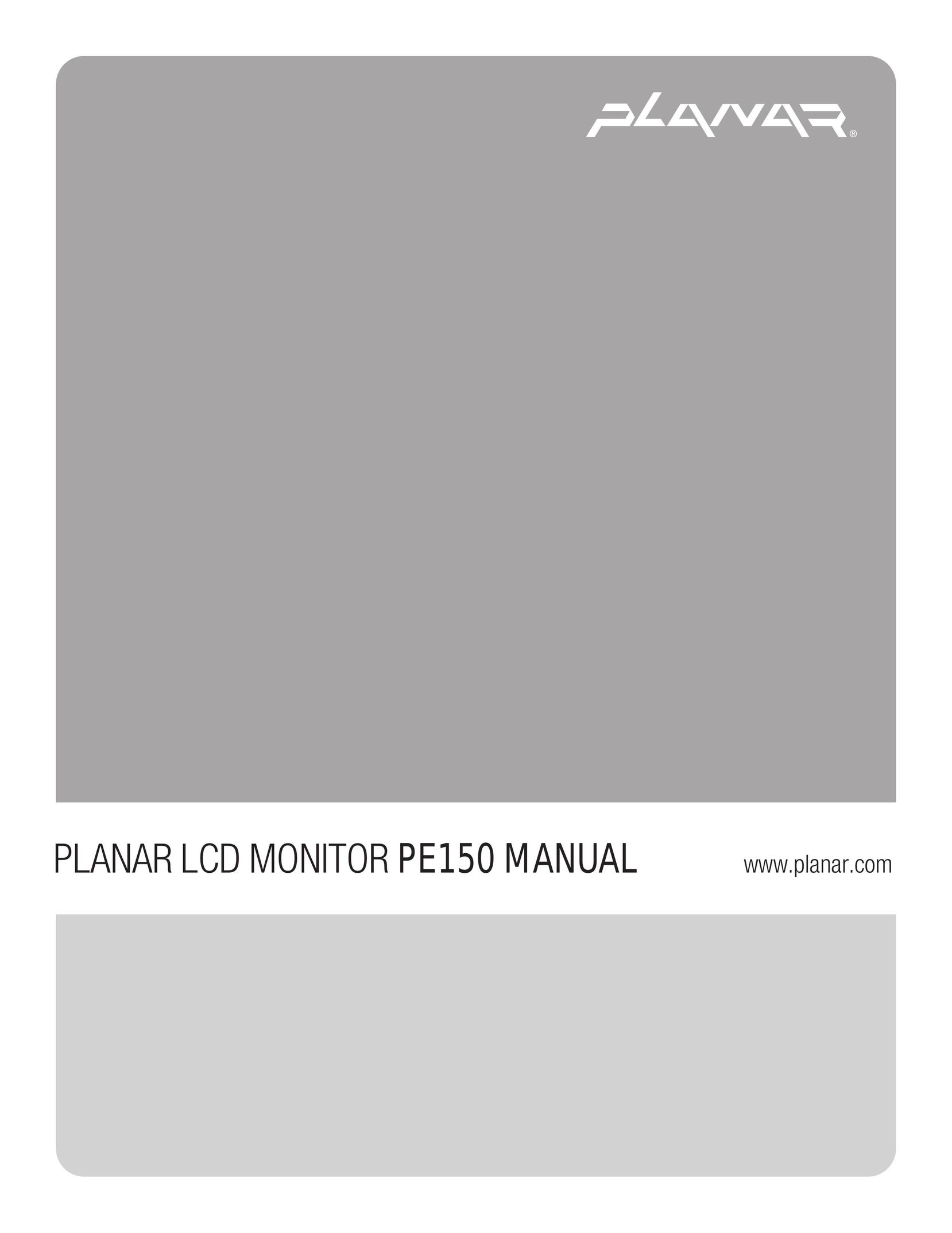 Planar PE150 Computer Monitor User Manual
