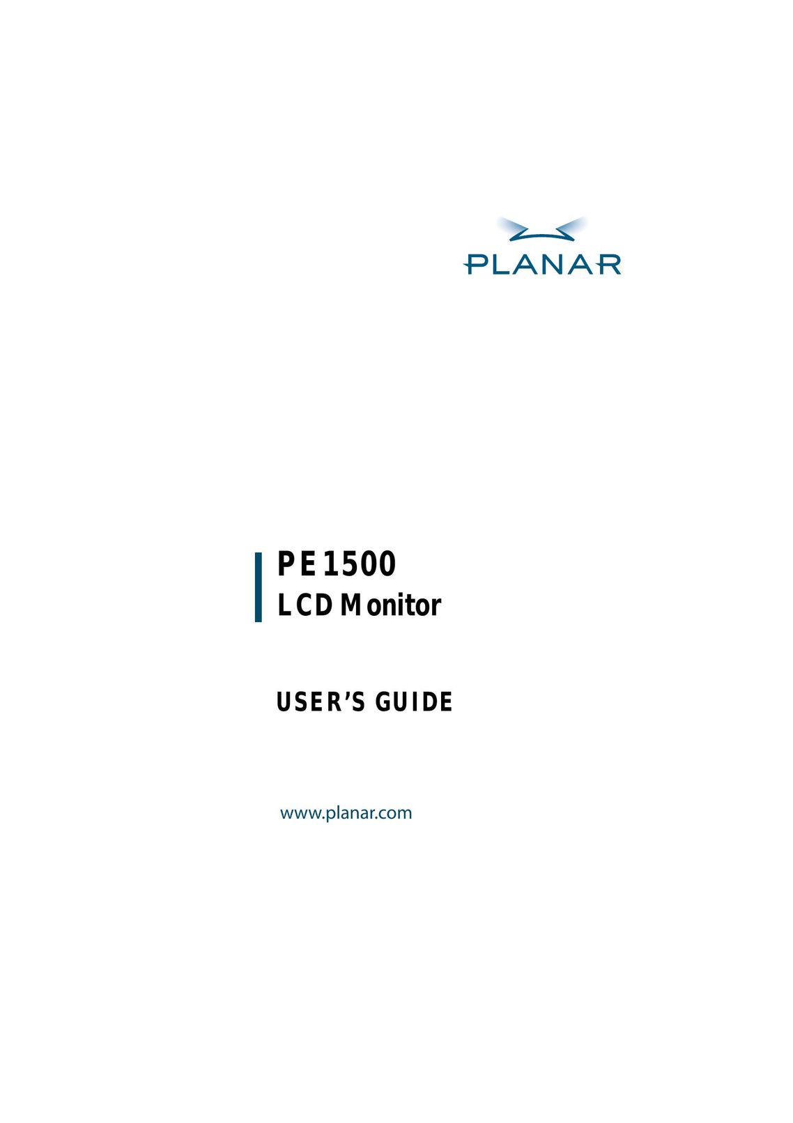 Planar PE1500 Computer Monitor User Manual