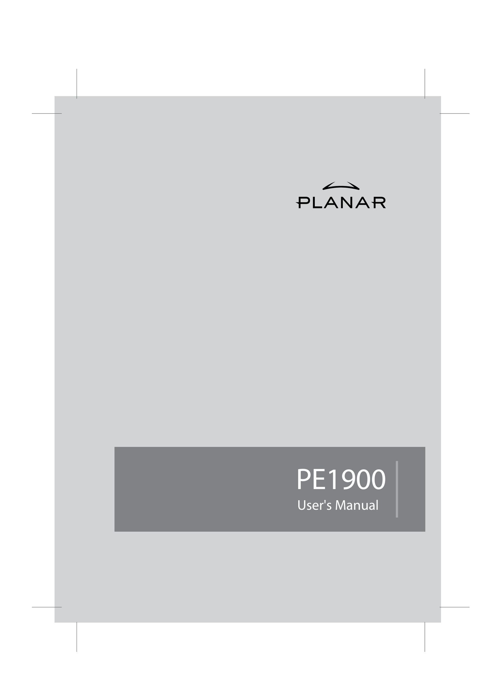 Planar PE1900 Computer Monitor User Manual