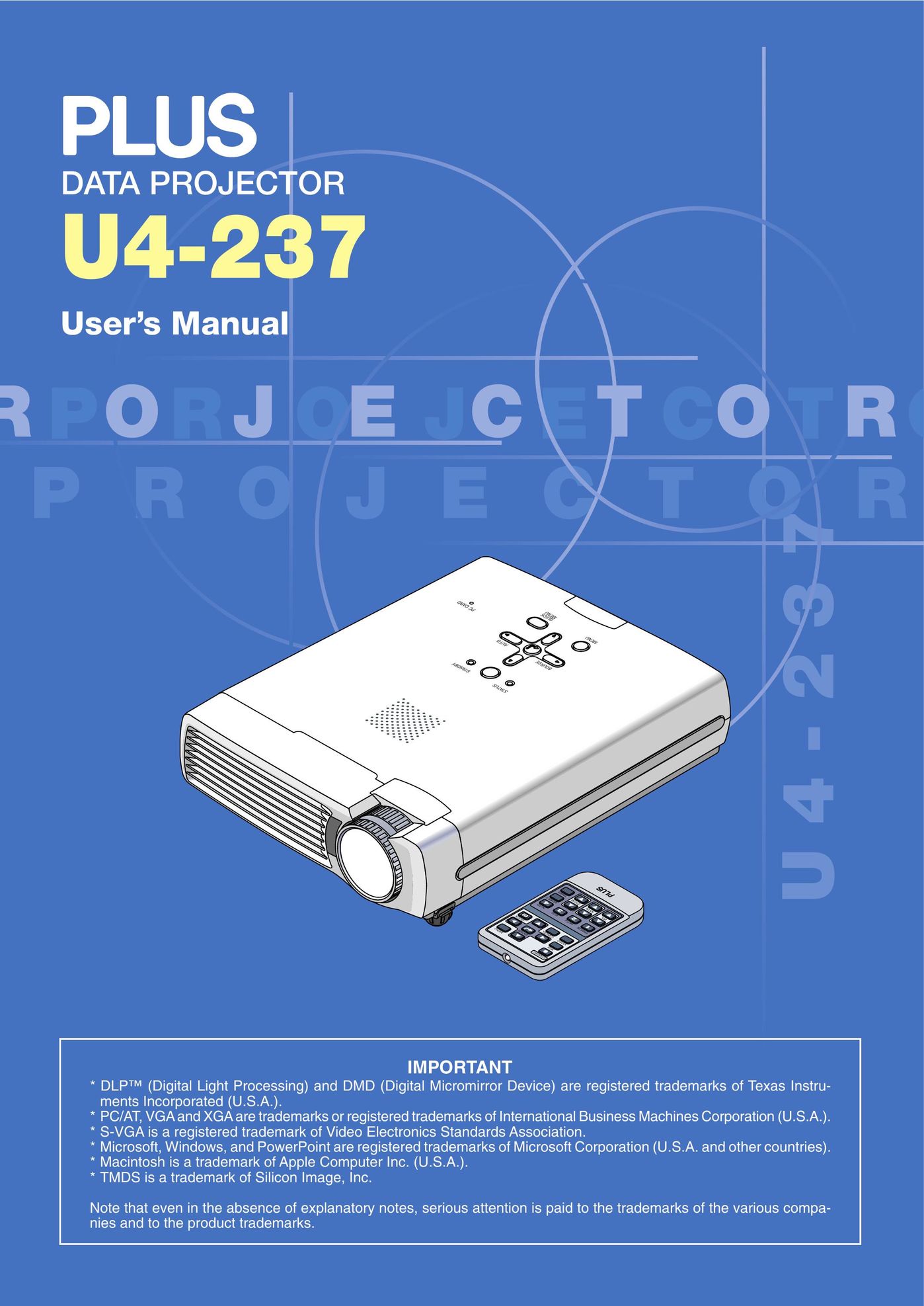 PLUS Vision U4-237 Computer Monitor User Manual