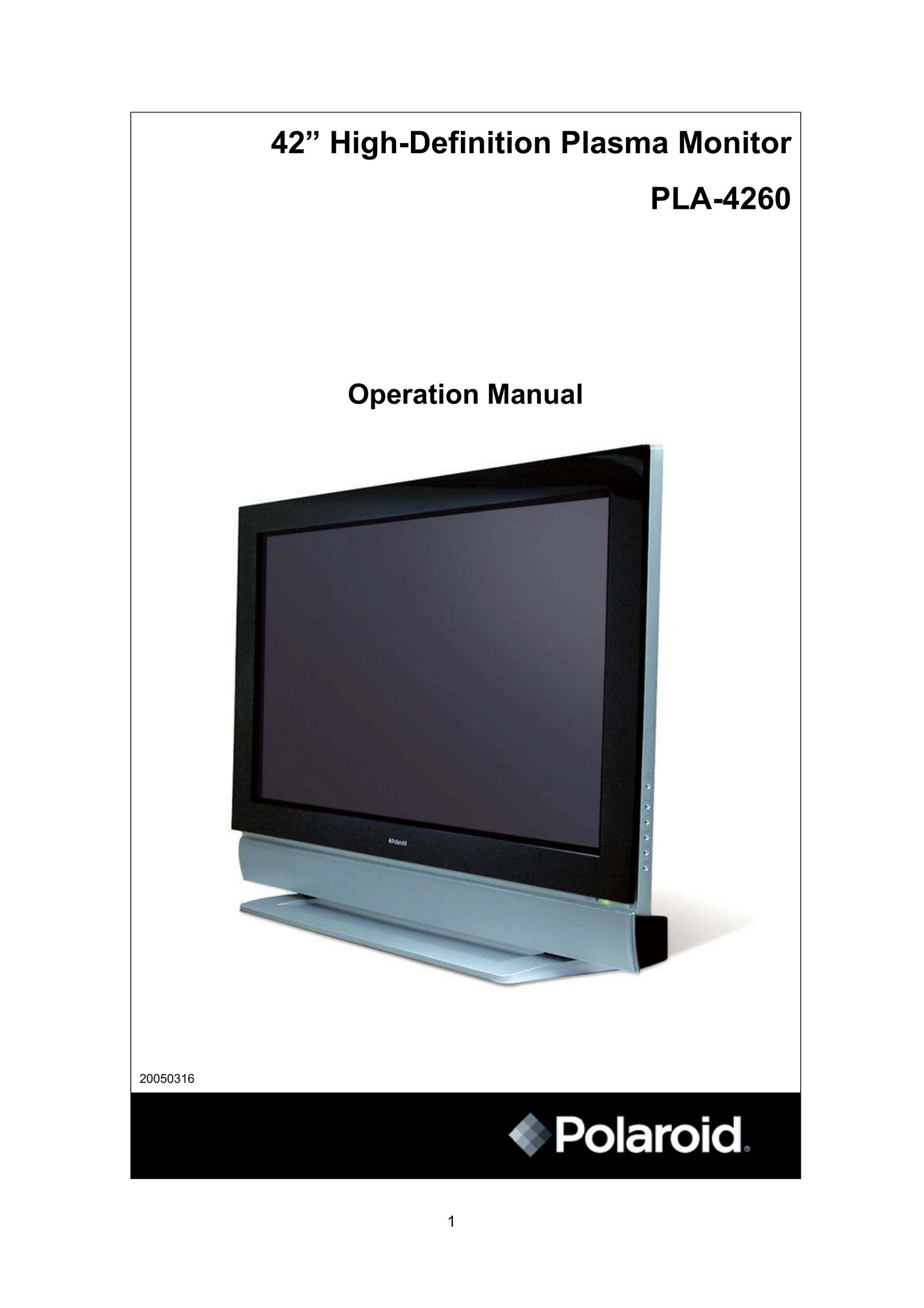 Polaroid PLA 4260 Computer Monitor User Manual