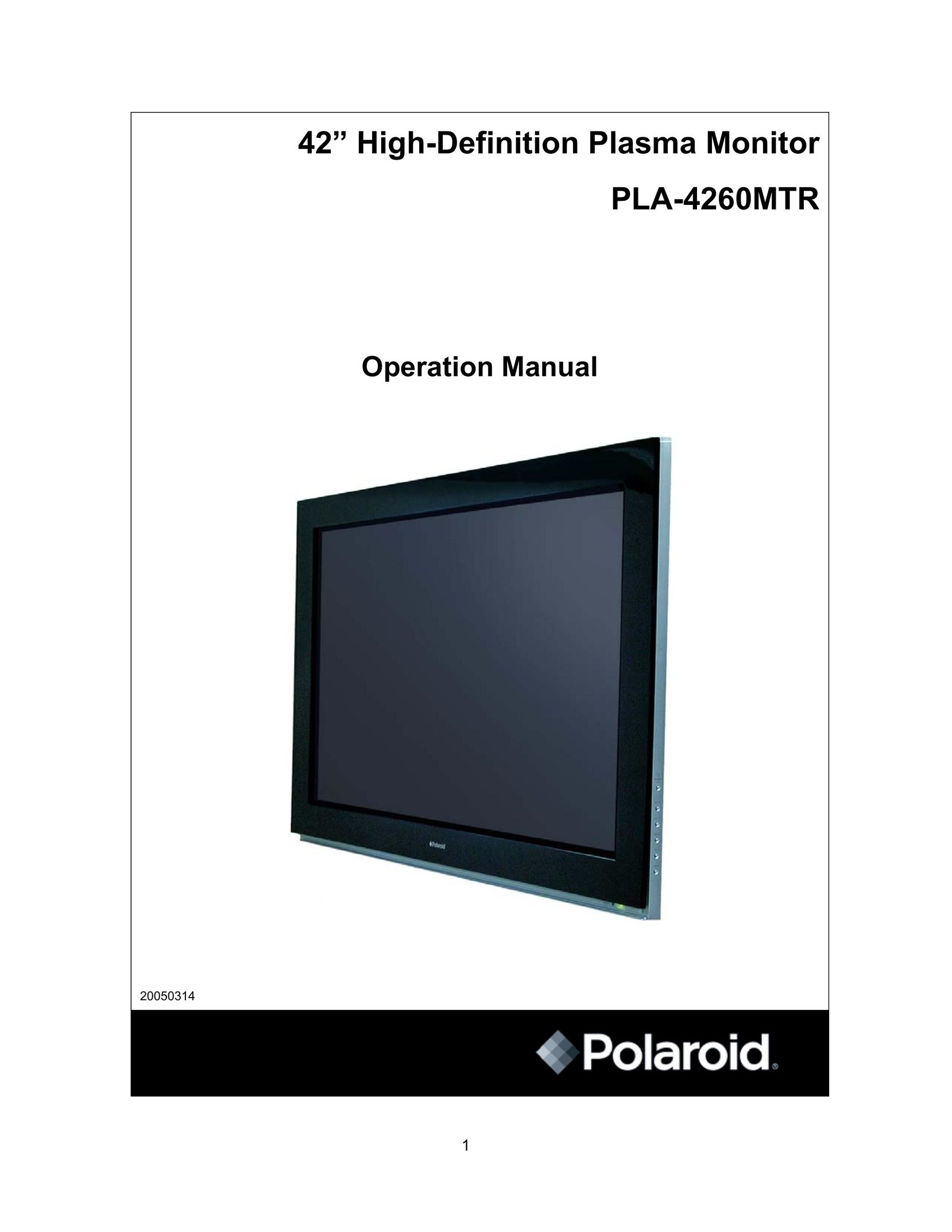 Polaroid PLA-4260MTR Computer Monitor User Manual