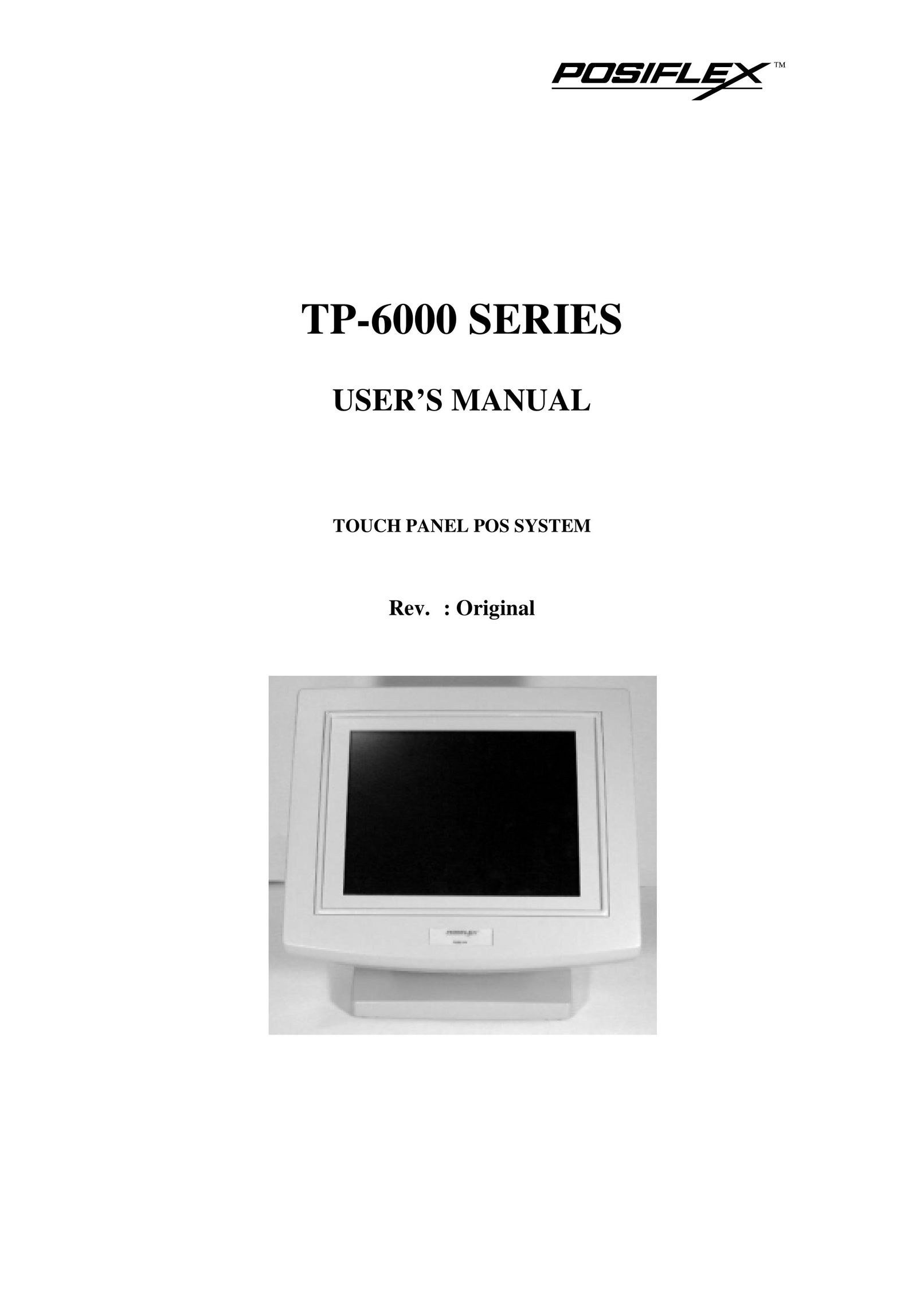 POSIFLEX Business Machines TP-6000 SERIES Computer Monitor User Manual