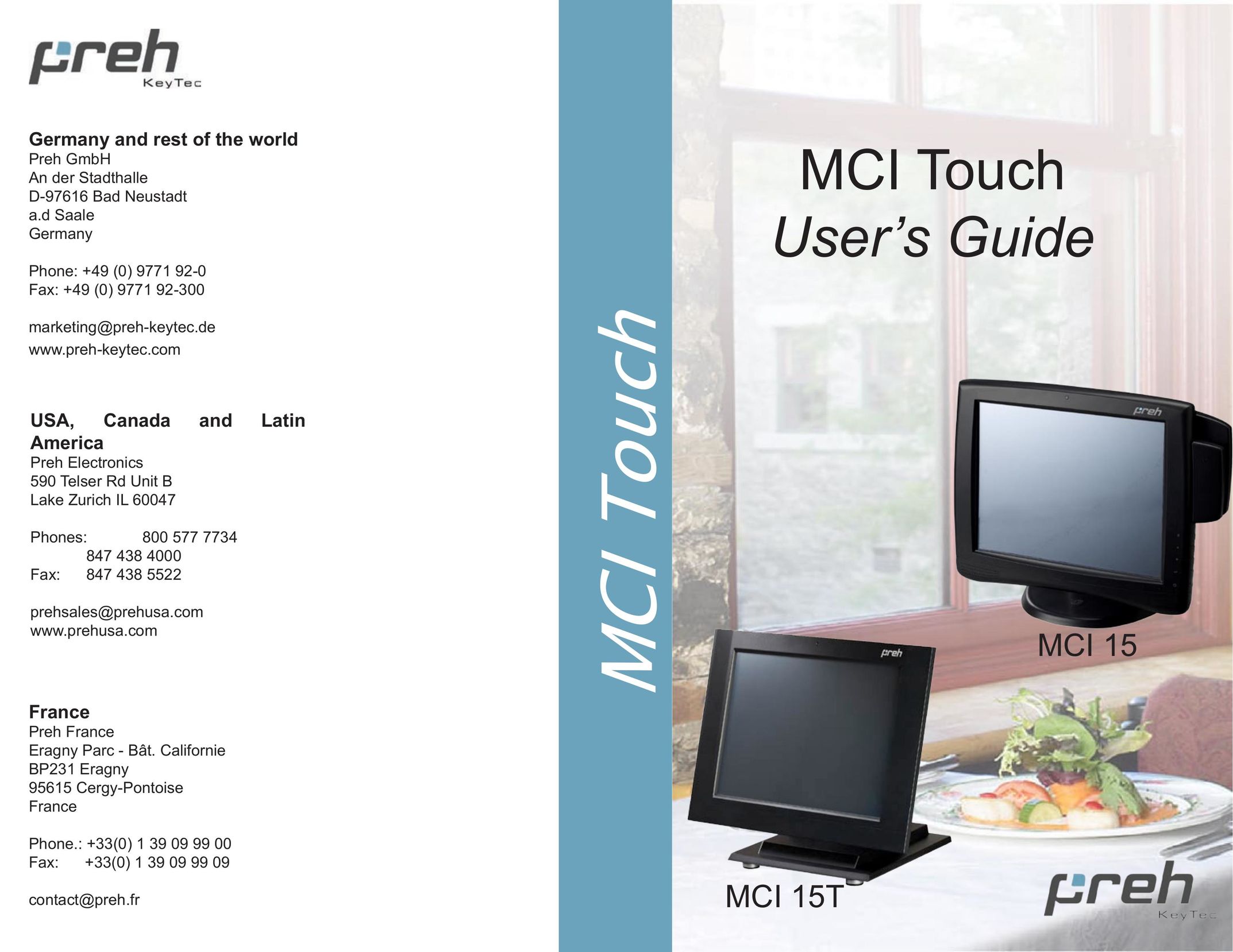 Preh MCI 15 Computer Monitor User Manual