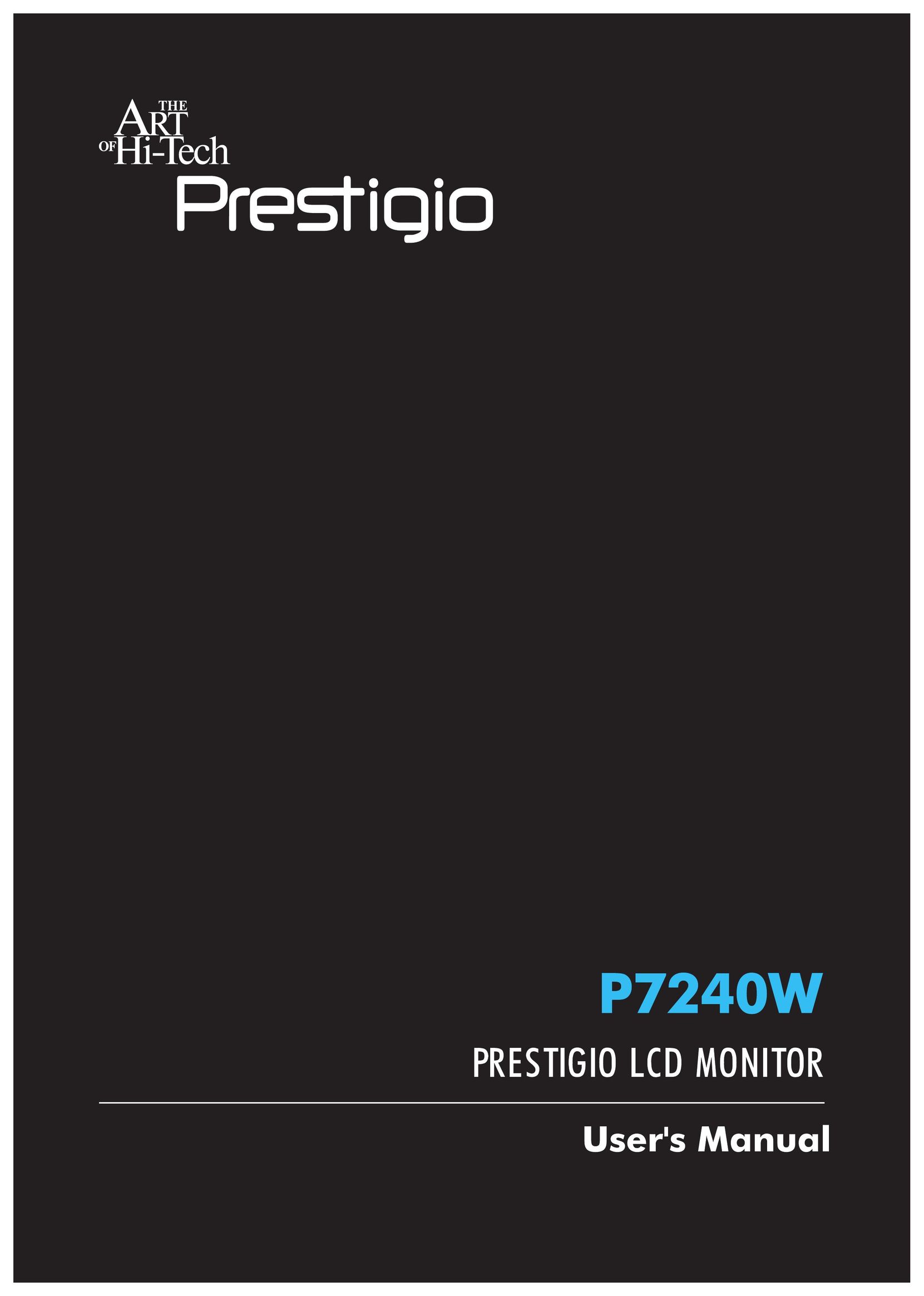 Prestigio P7240W Computer Monitor User Manual