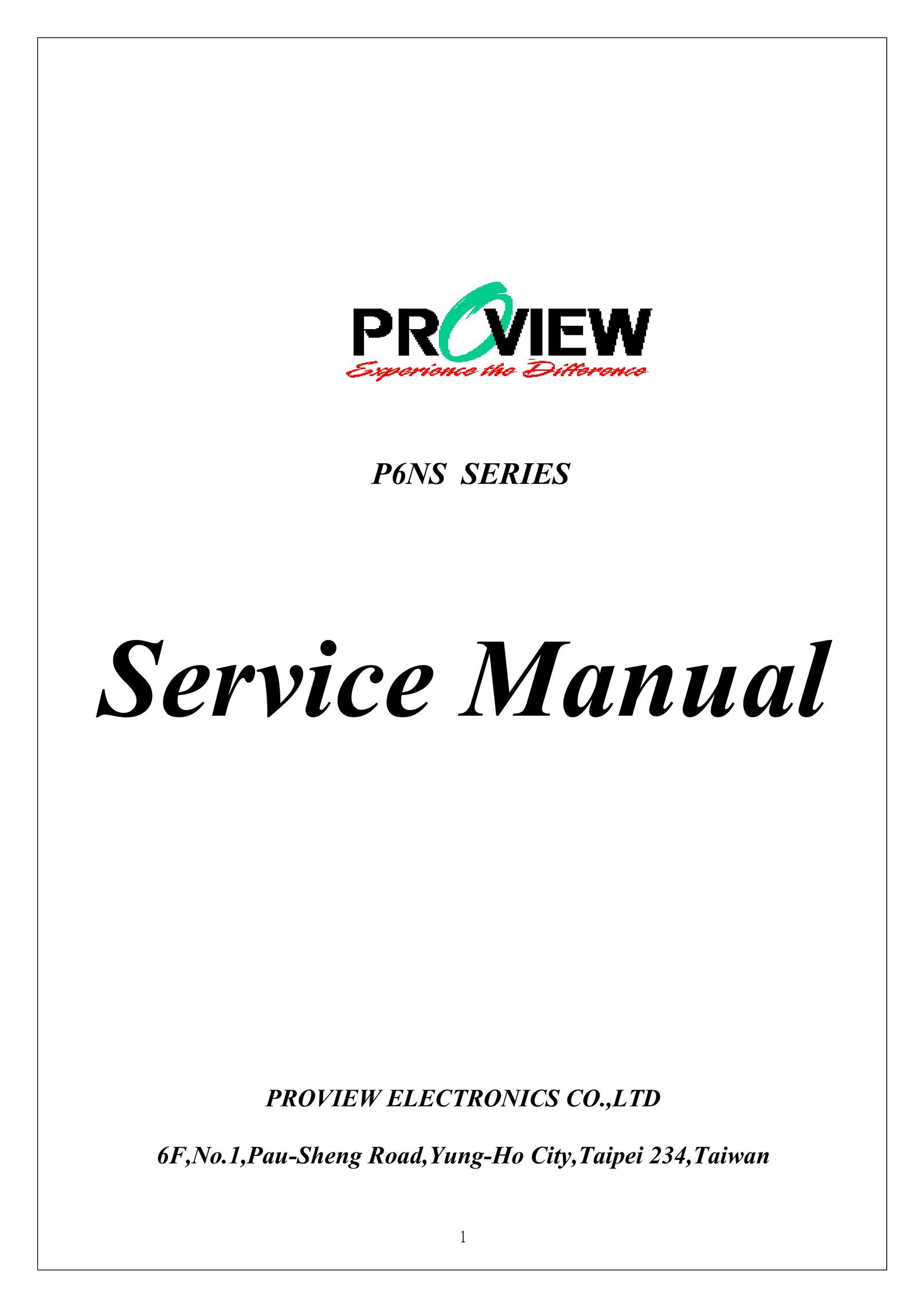 Proview P6NS Series Computer Monitor User Manual