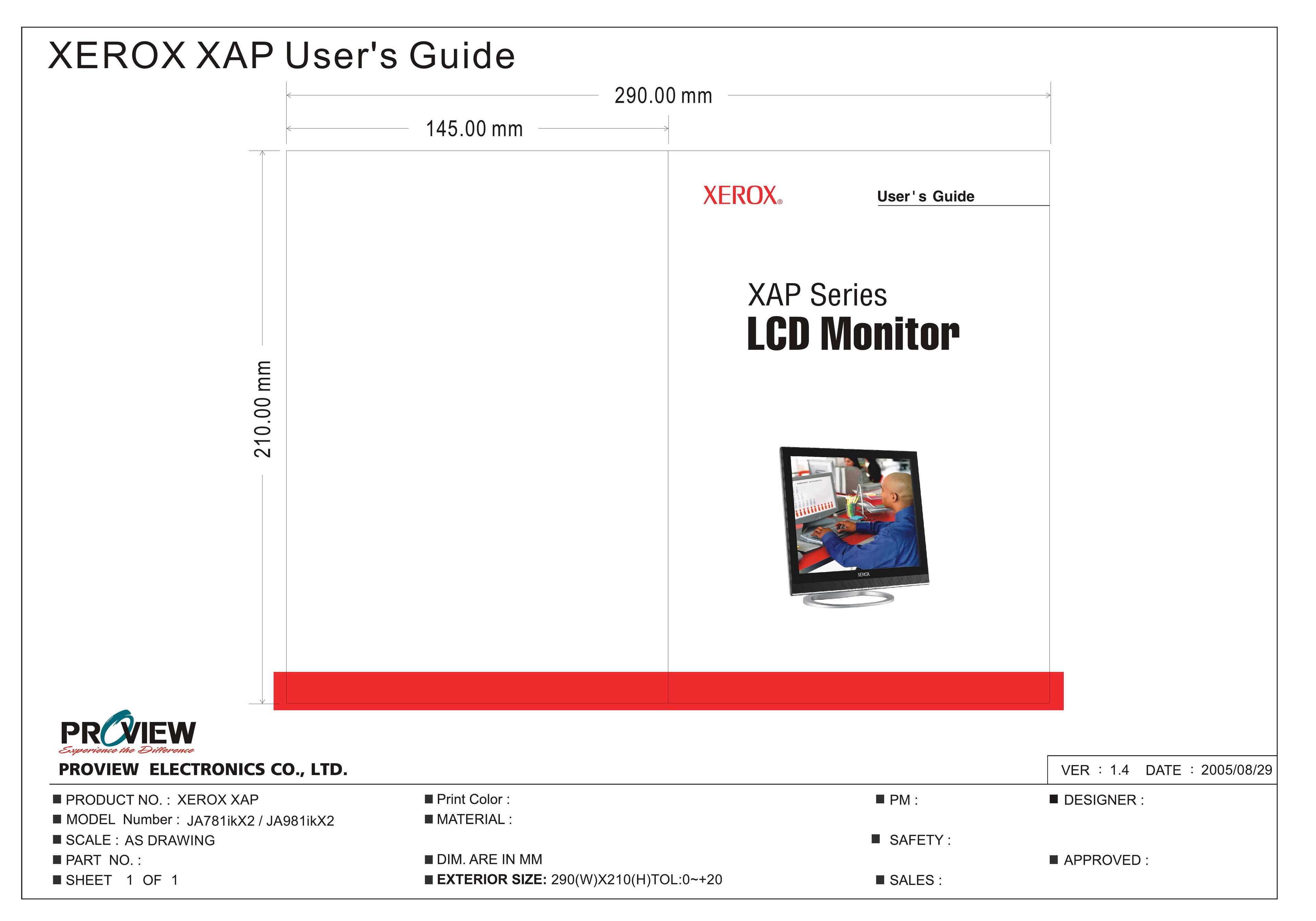 Proview XAP series Computer Monitor User Manual