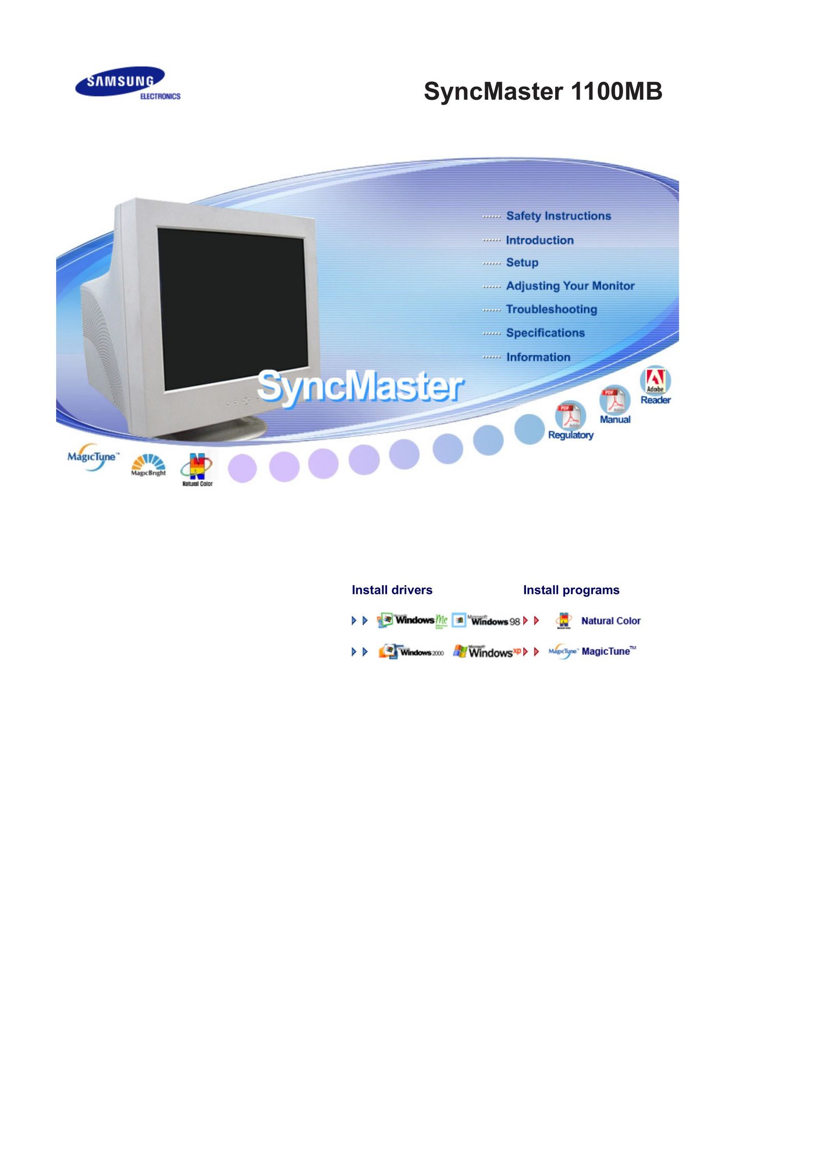 Samsung 1100MB Computer Monitor User Manual