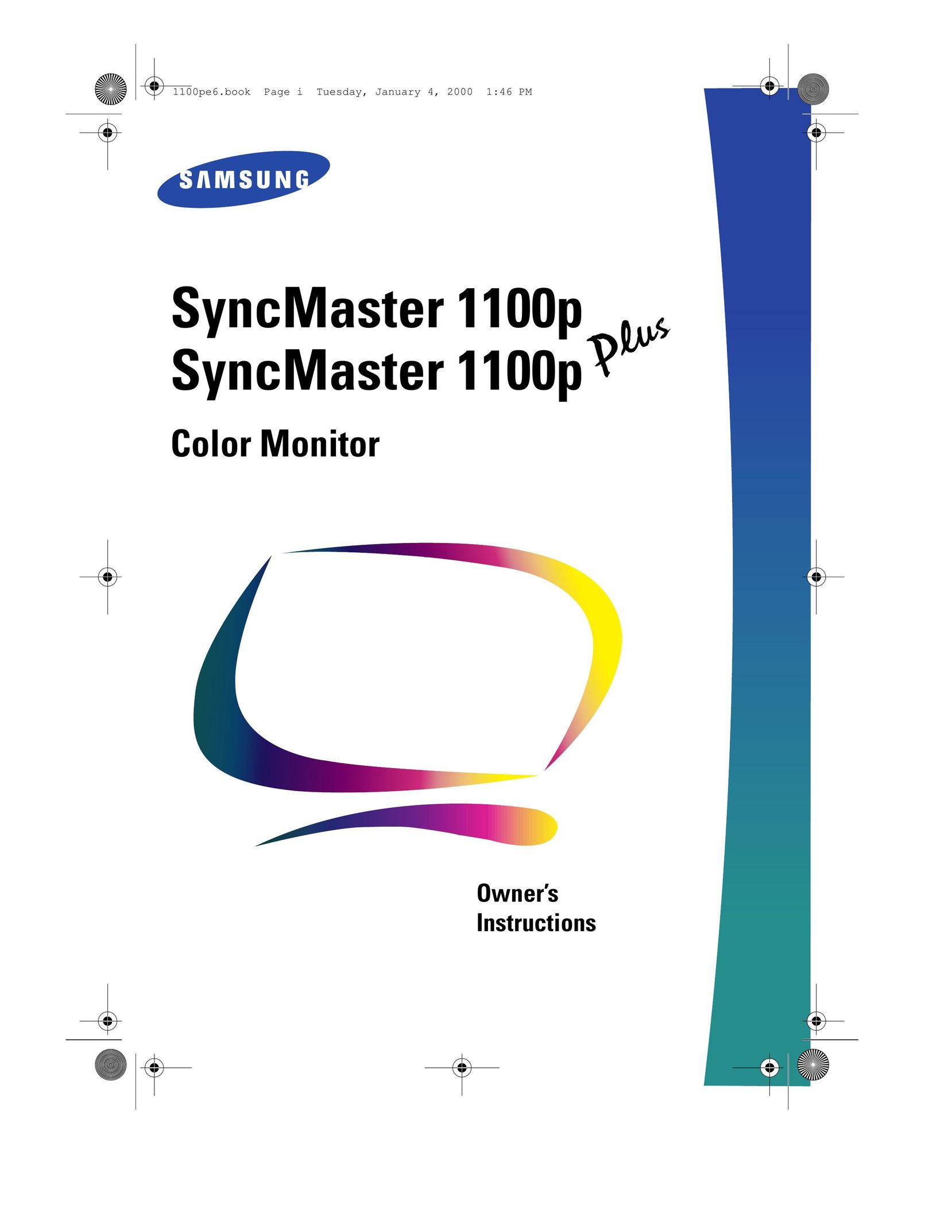 Samsung 1100PPLUS Computer Monitor User Manual