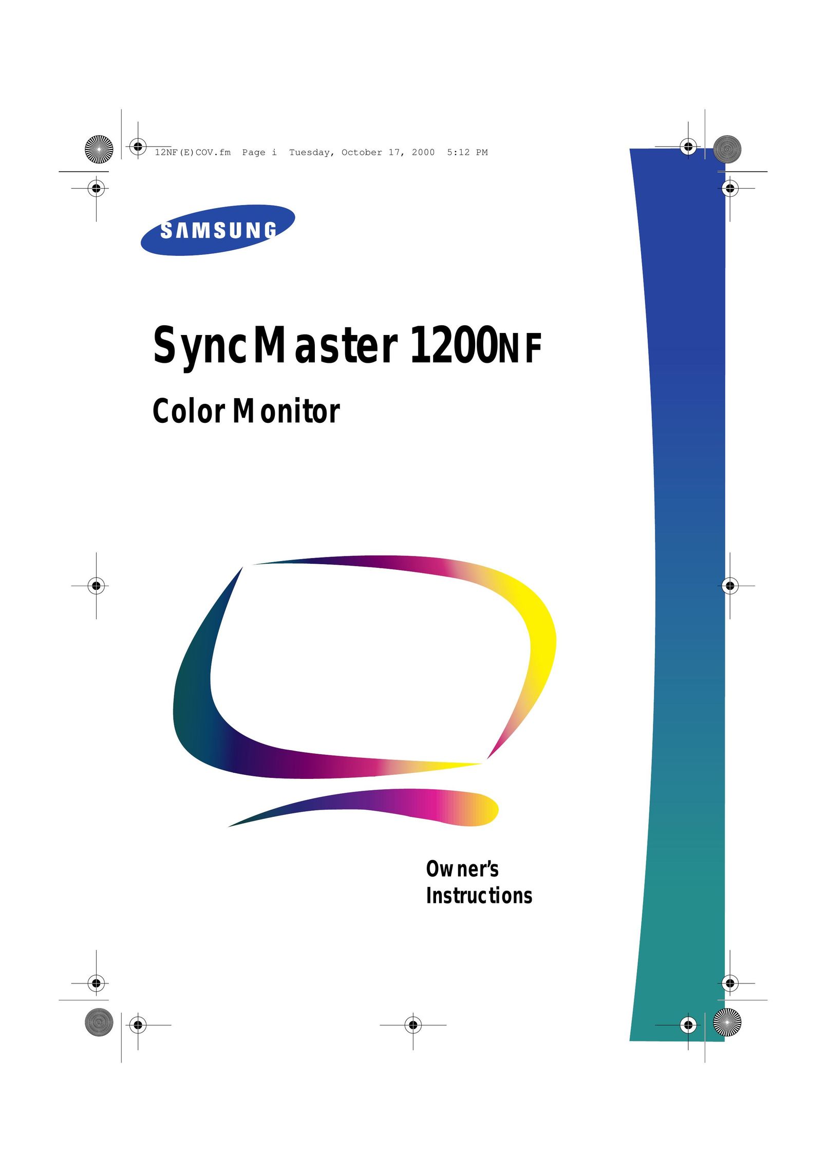 Samsung 1200NF Computer Monitor User Manual
