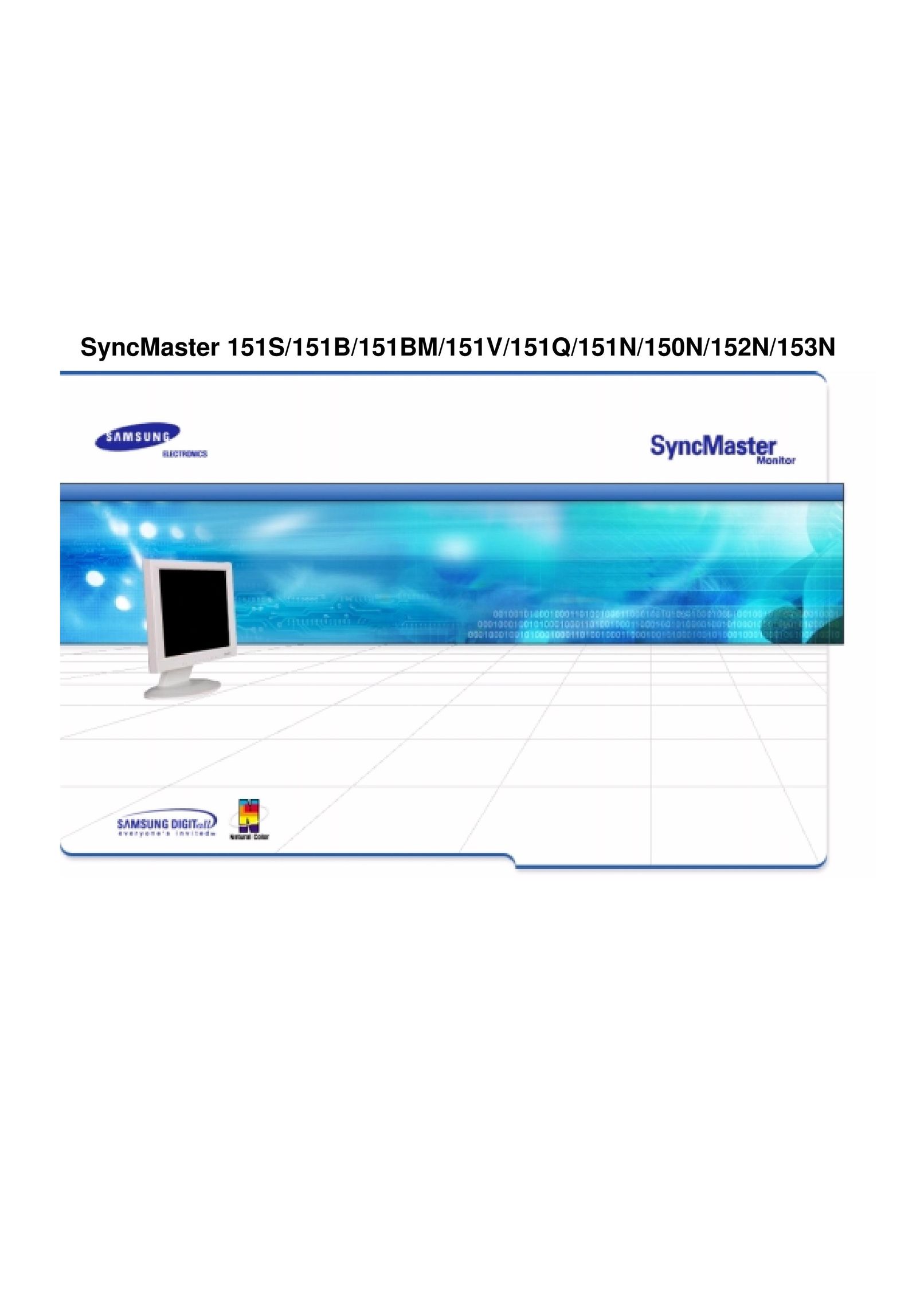 Samsung 151BM Computer Monitor User Manual