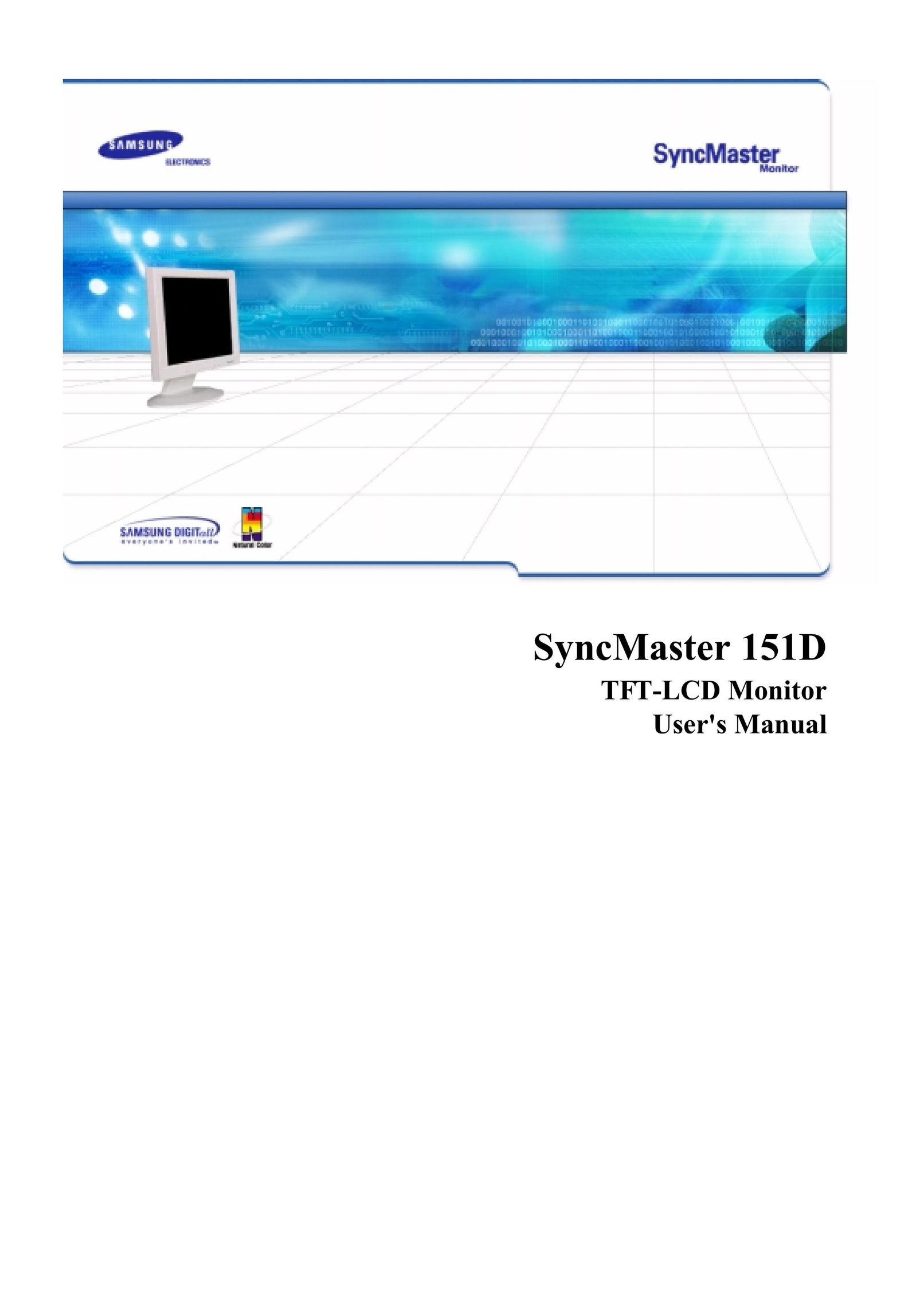 Samsung 151D Computer Monitor User Manual