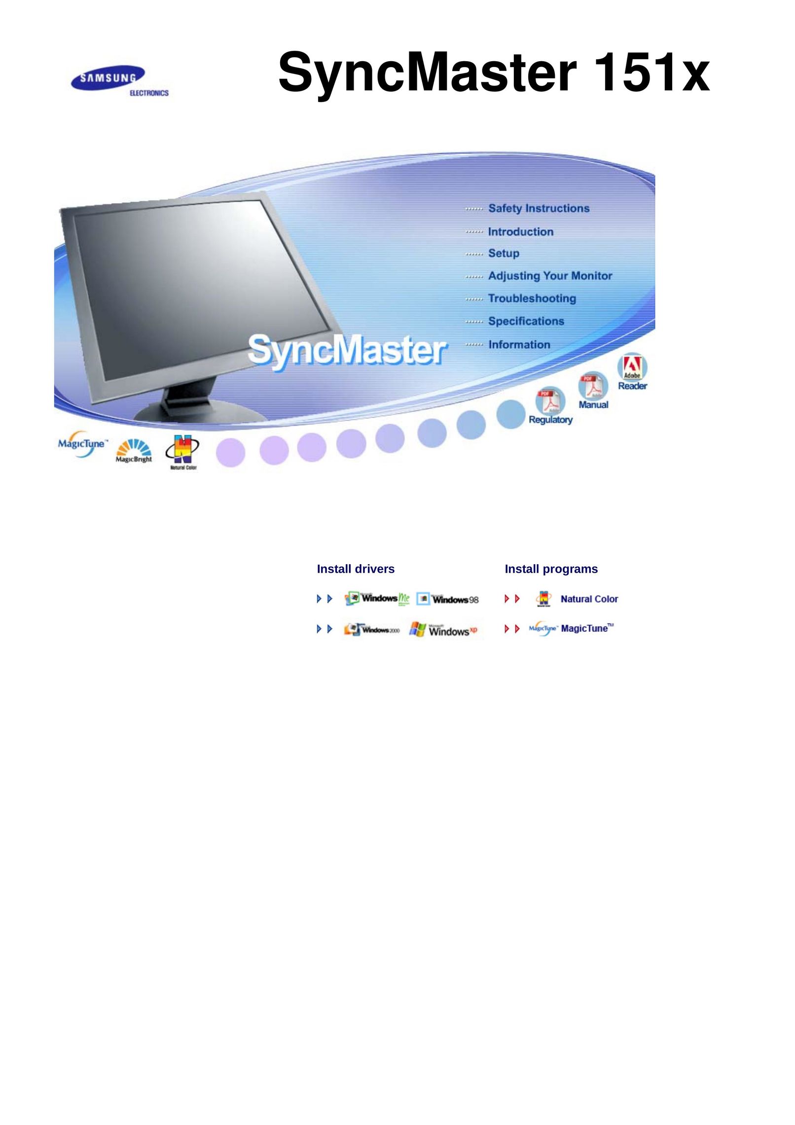 Samsung 151X Computer Monitor User Manual