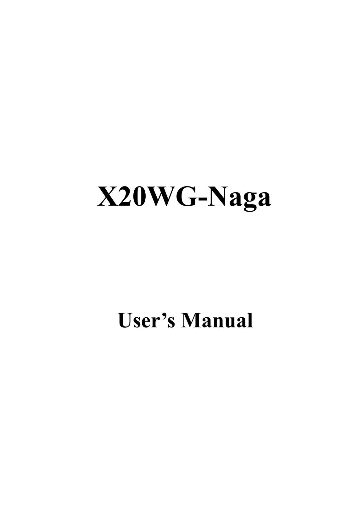 Sceptre Technologies X20WG-Naga Computer Monitor User Manual
