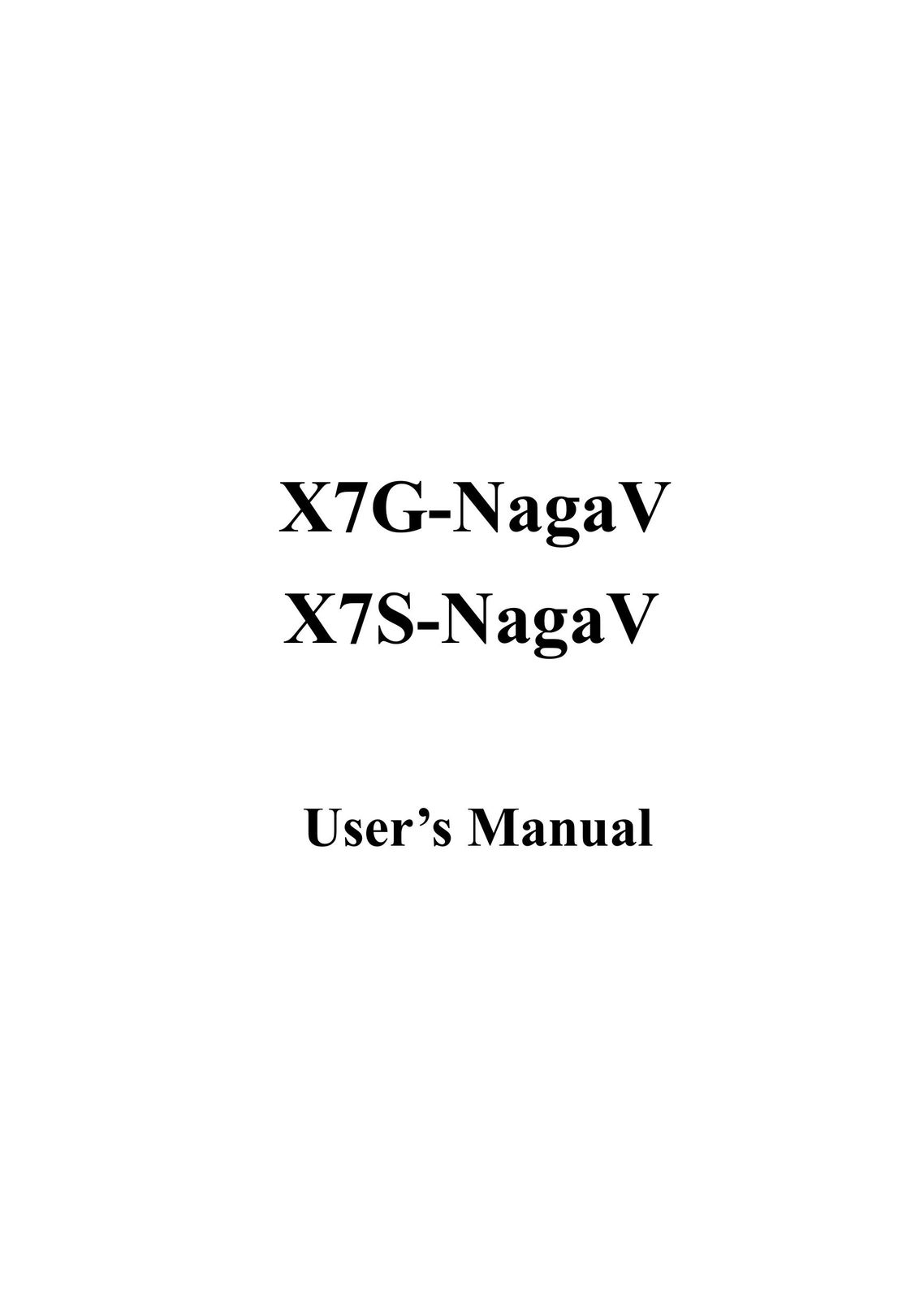 Sceptre Technologies X7g-NagaV Computer Monitor User Manual