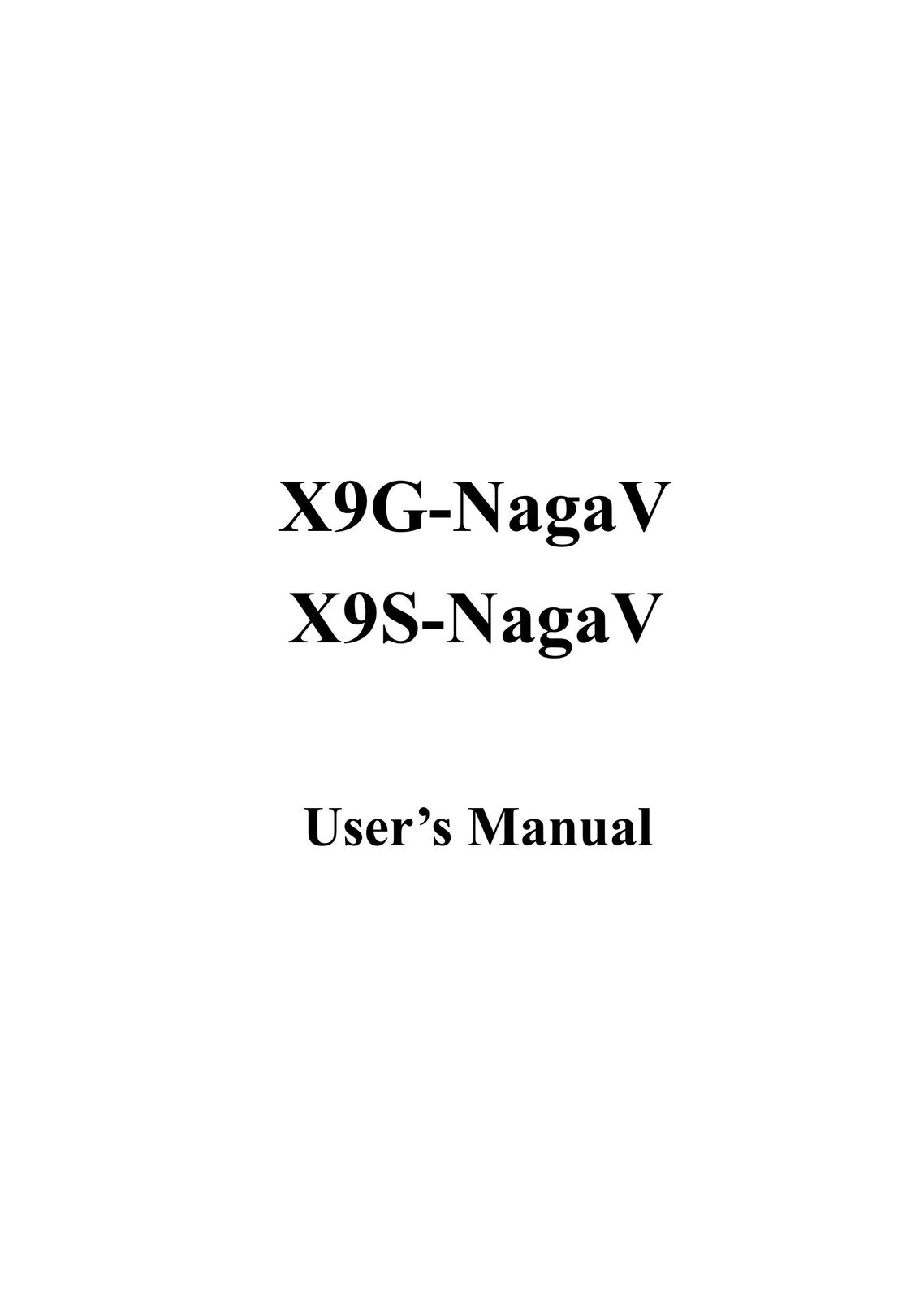 Sceptre Technologies X9G-NAGAV Computer Monitor User Manual