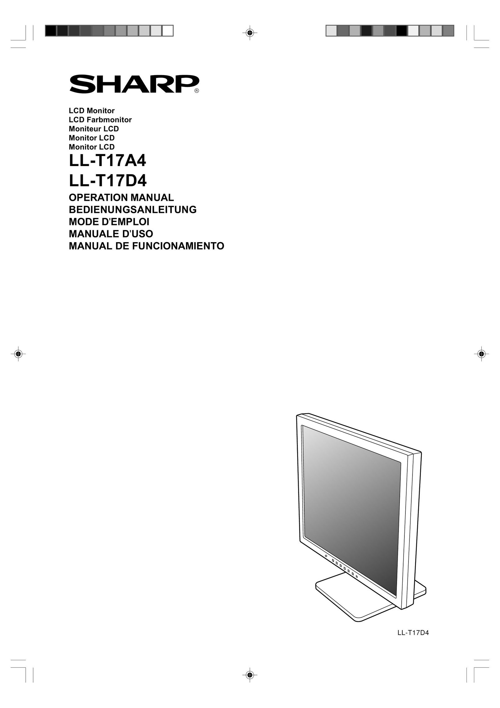 Sharp LL-T17D4 Computer Monitor User Manual