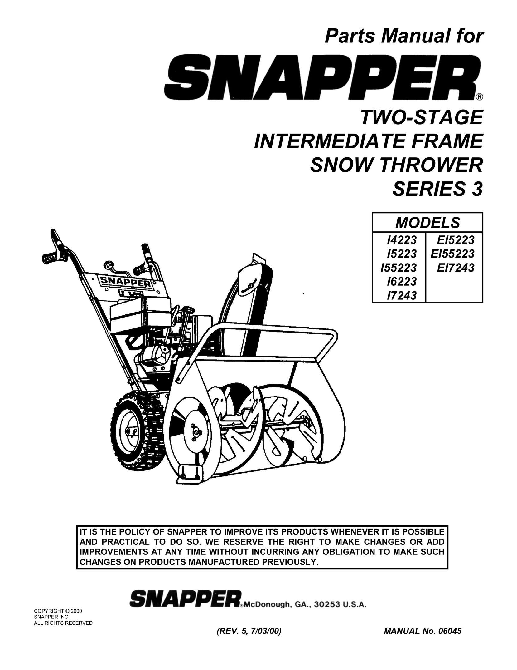 Snapper EI55223 Computer Monitor User Manual