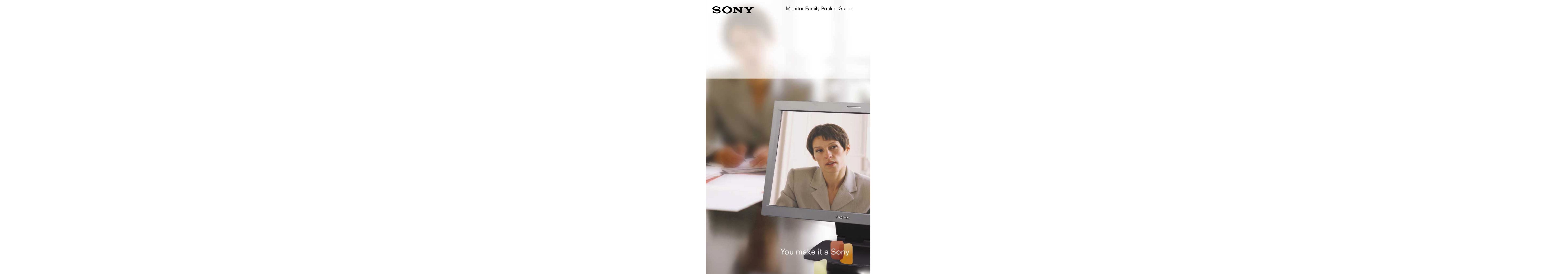 Sony BVM-D14H1E Computer Monitor User Manual