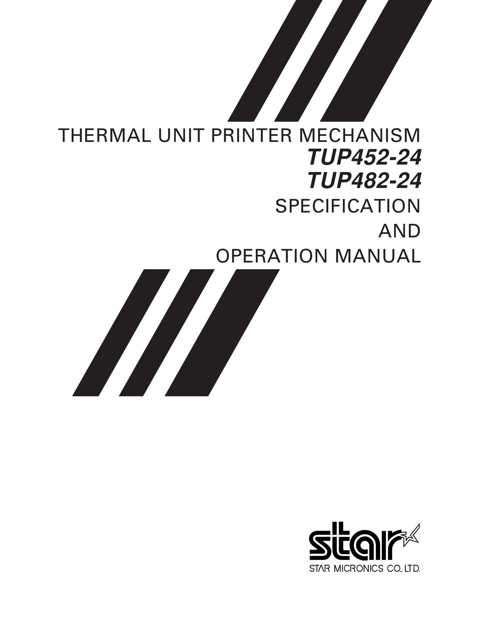 Star Micronics TUP452-24 Computer Monitor User Manual
