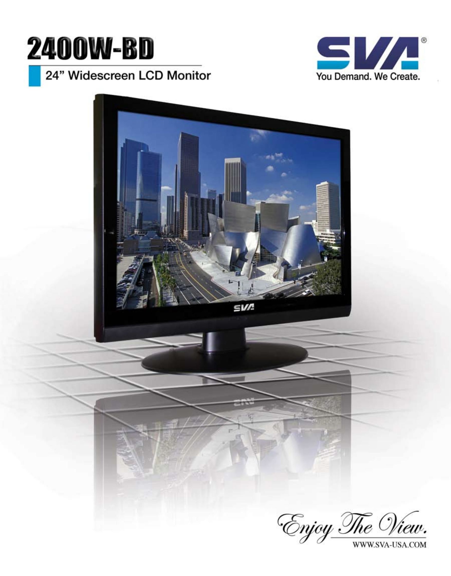 SVA 2400W-BD Computer Monitor User Manual