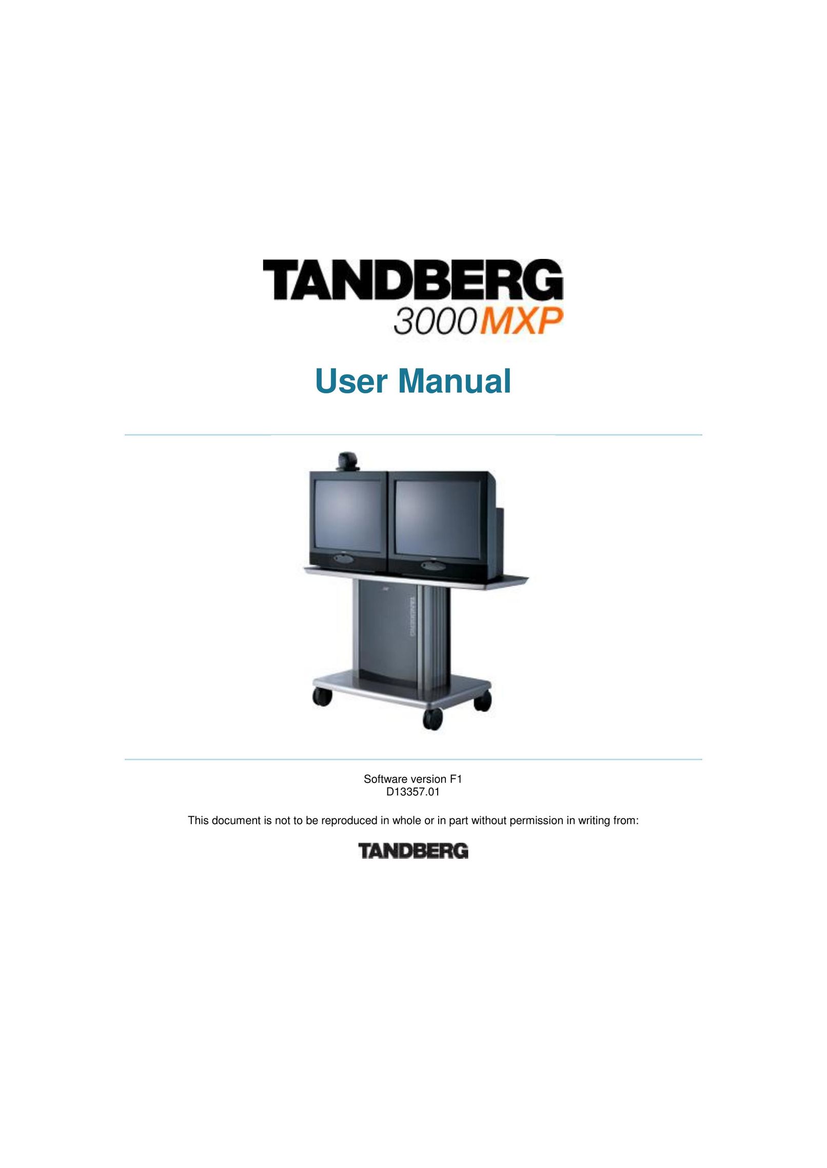 Tandberg Data 3000MXP Computer Monitor User Manual