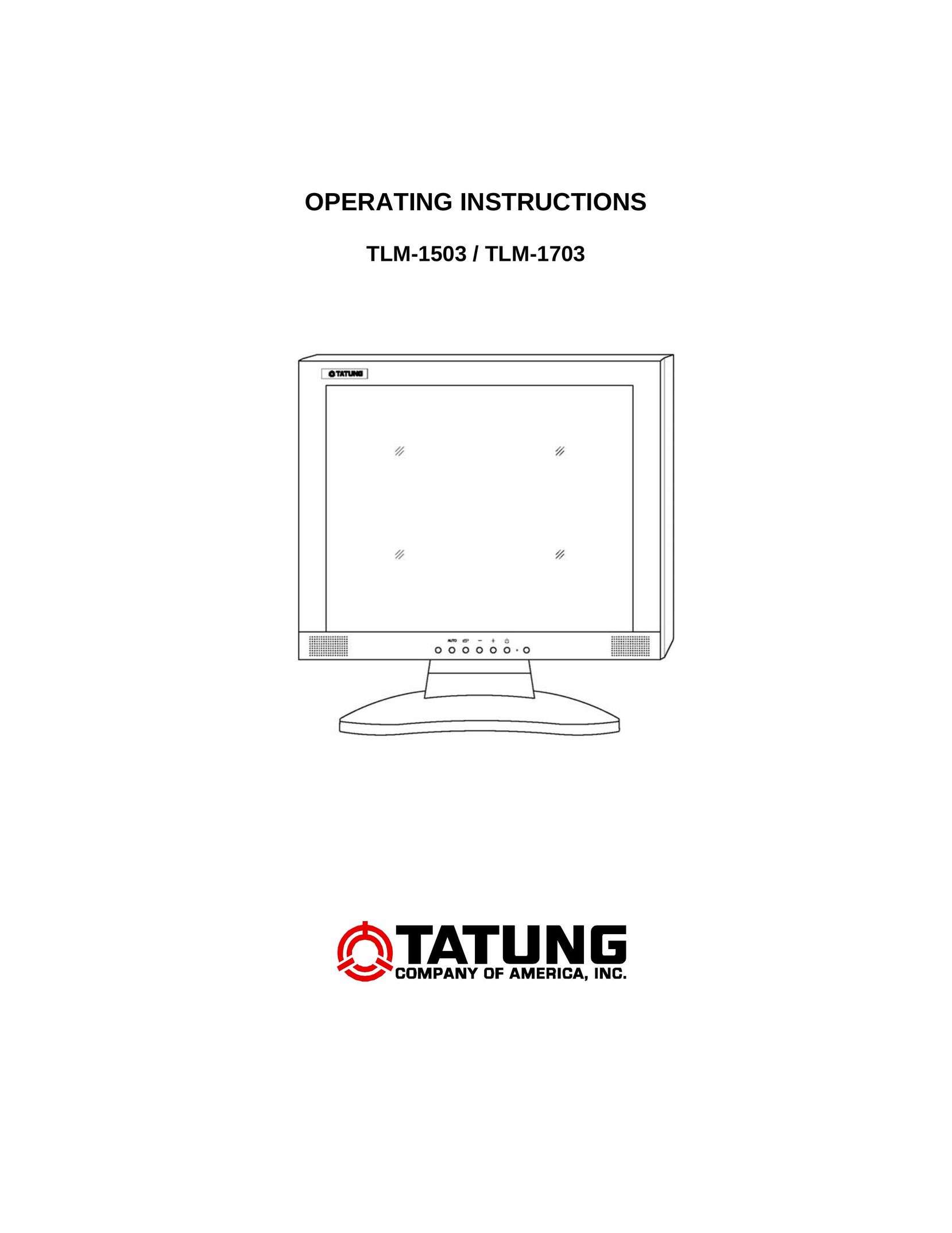 Tatung TLM-1703 Computer Monitor User Manual