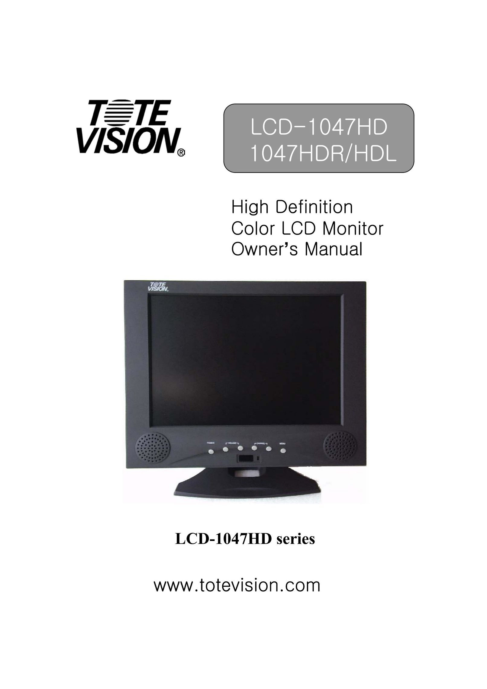 Tote Vision LCD-1047HD Computer Monitor User Manual